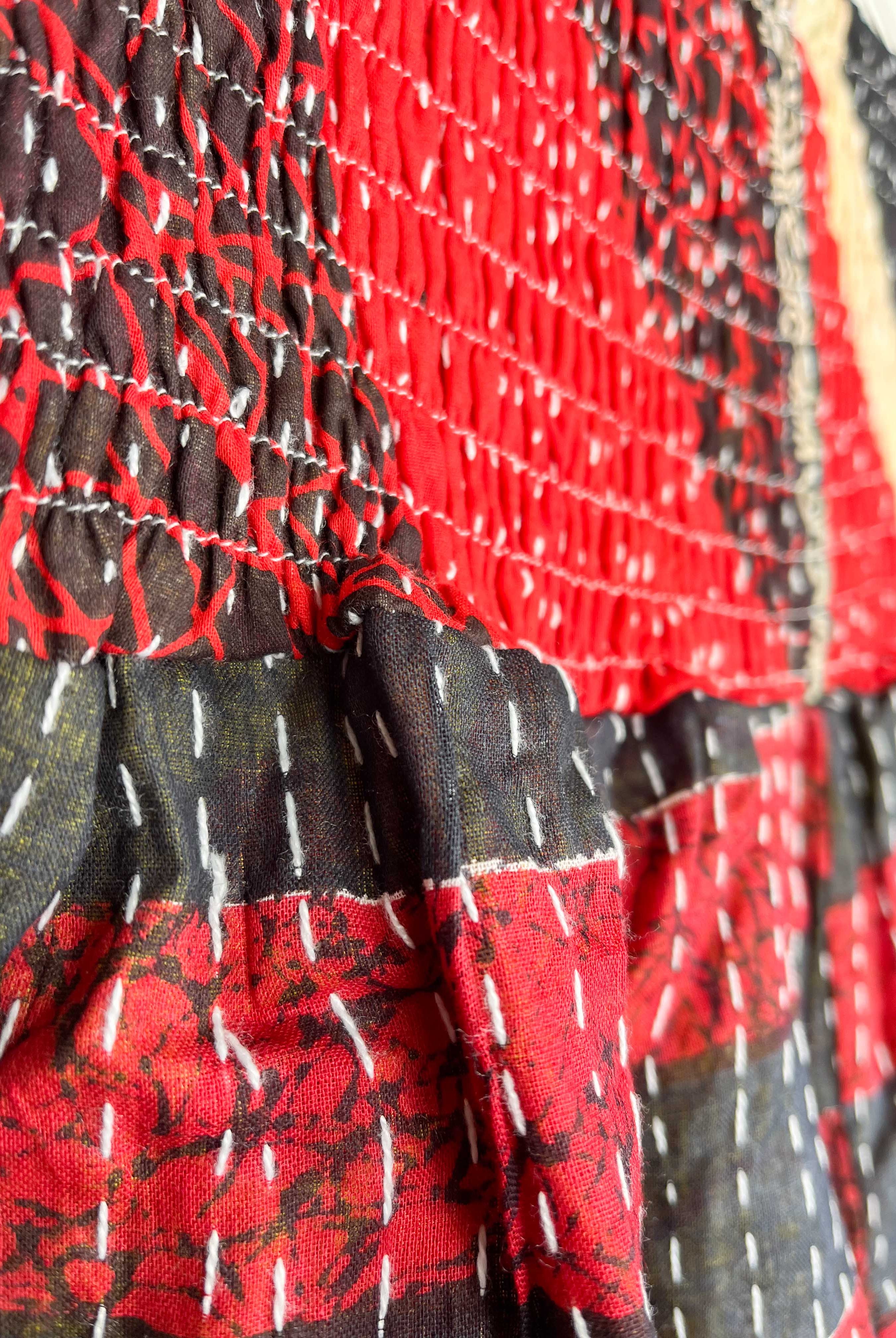 Kantha skirt online - Love Protect Sustain