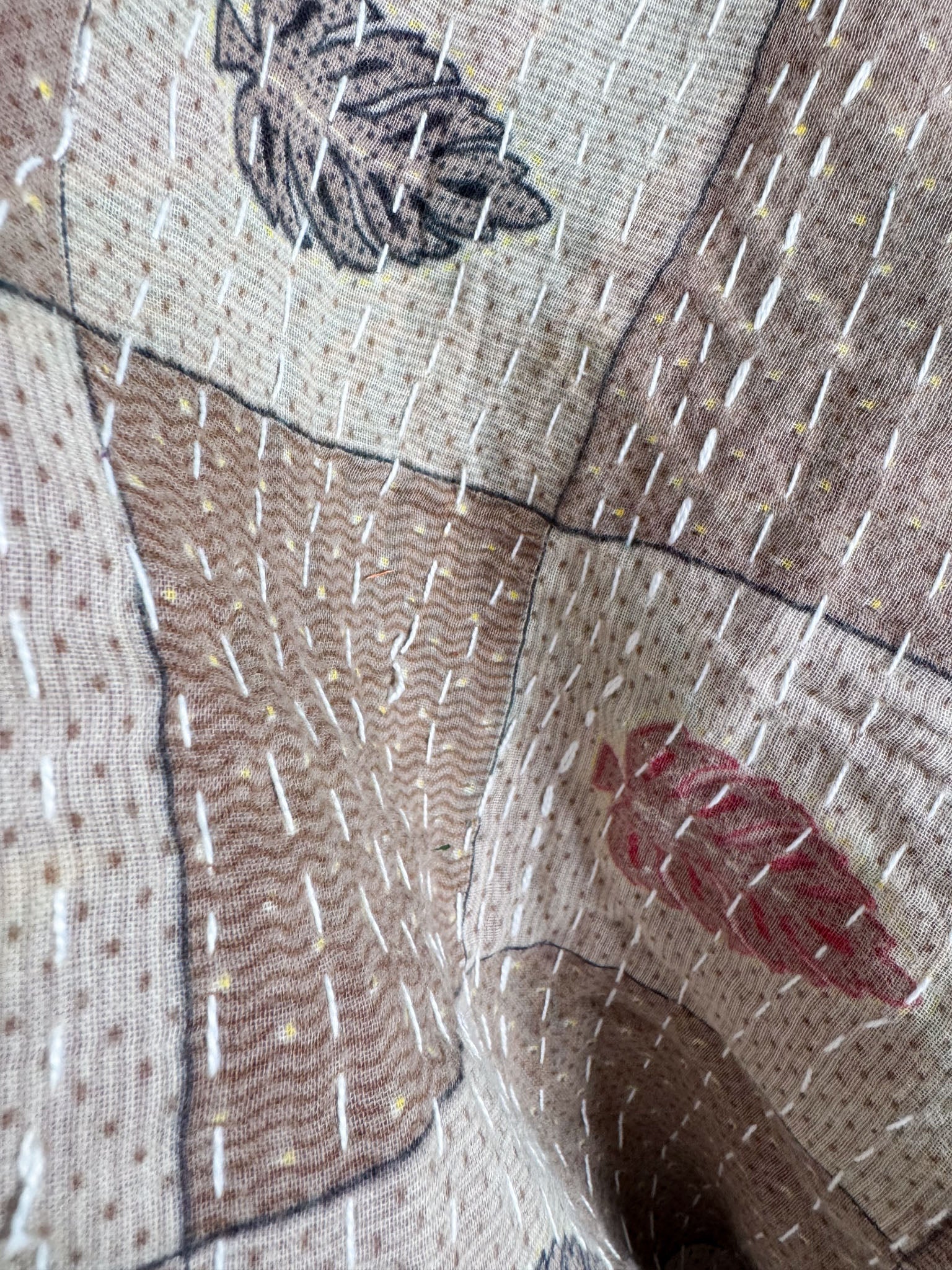 Kantha stitch clothing - Love Protect Sustain