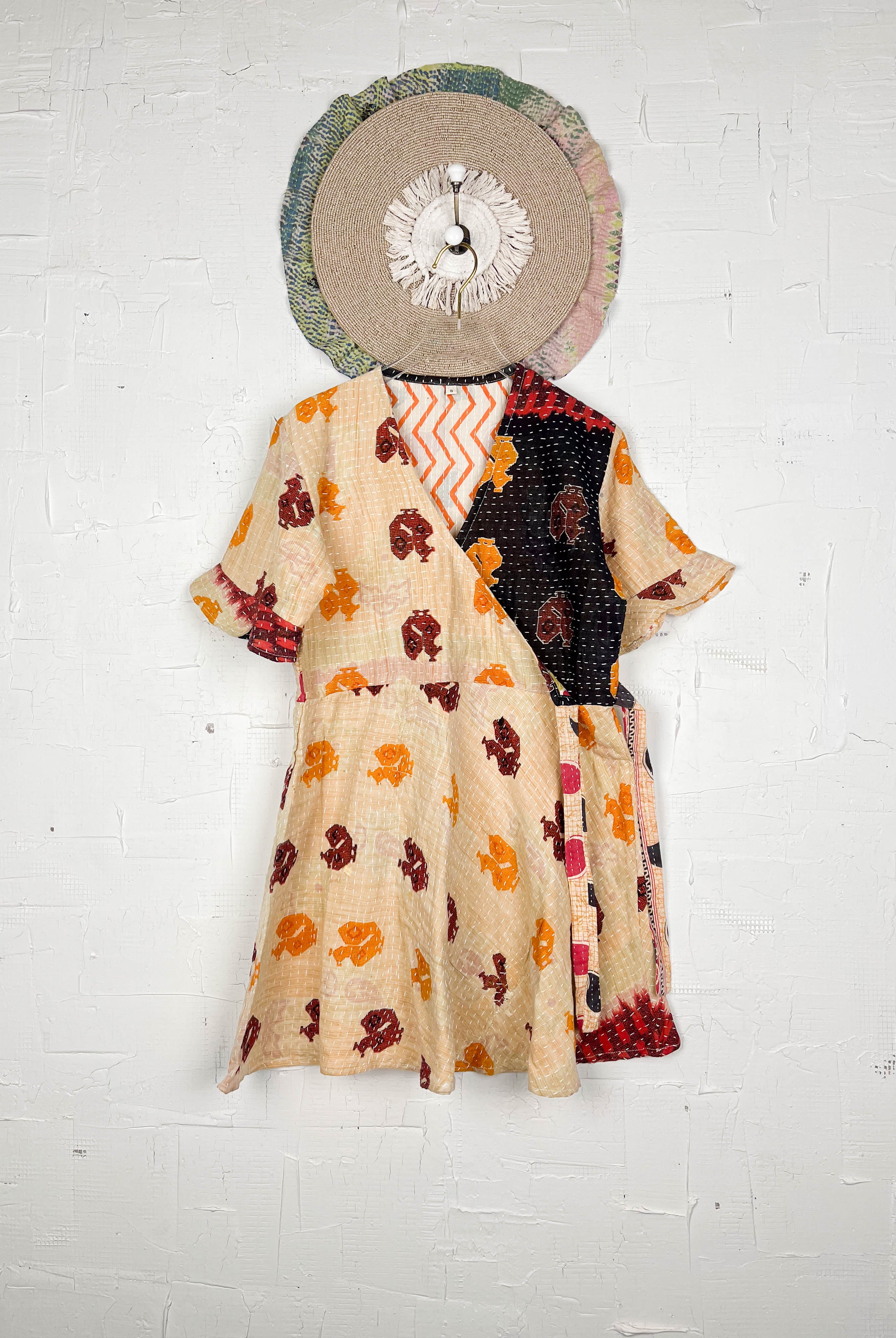 Kantha stitch dress - Love Protect Sustain