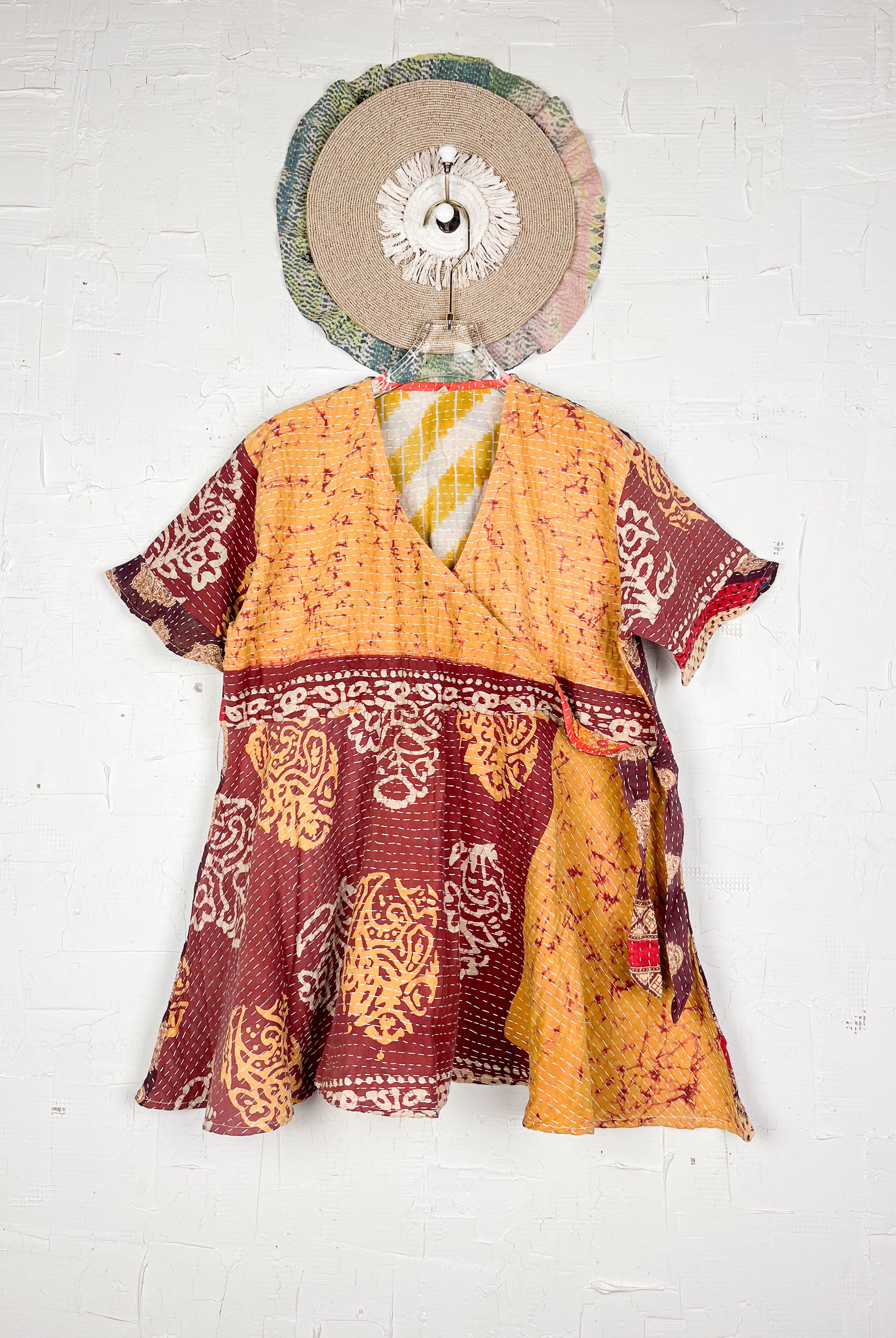 Kantha stitch dress- Love Protect Sustain