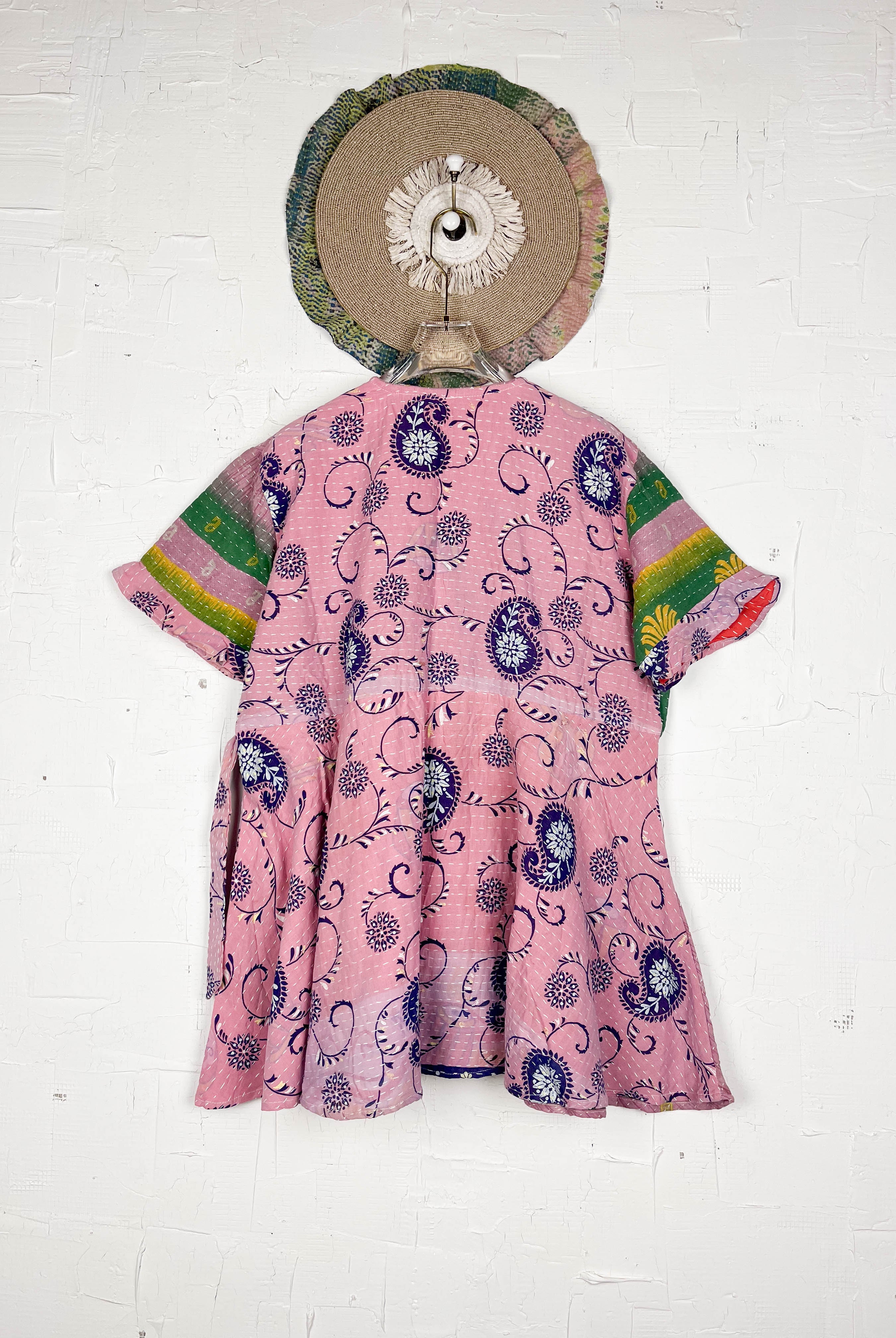 Kantha stitch dress - Love Protect Sustain