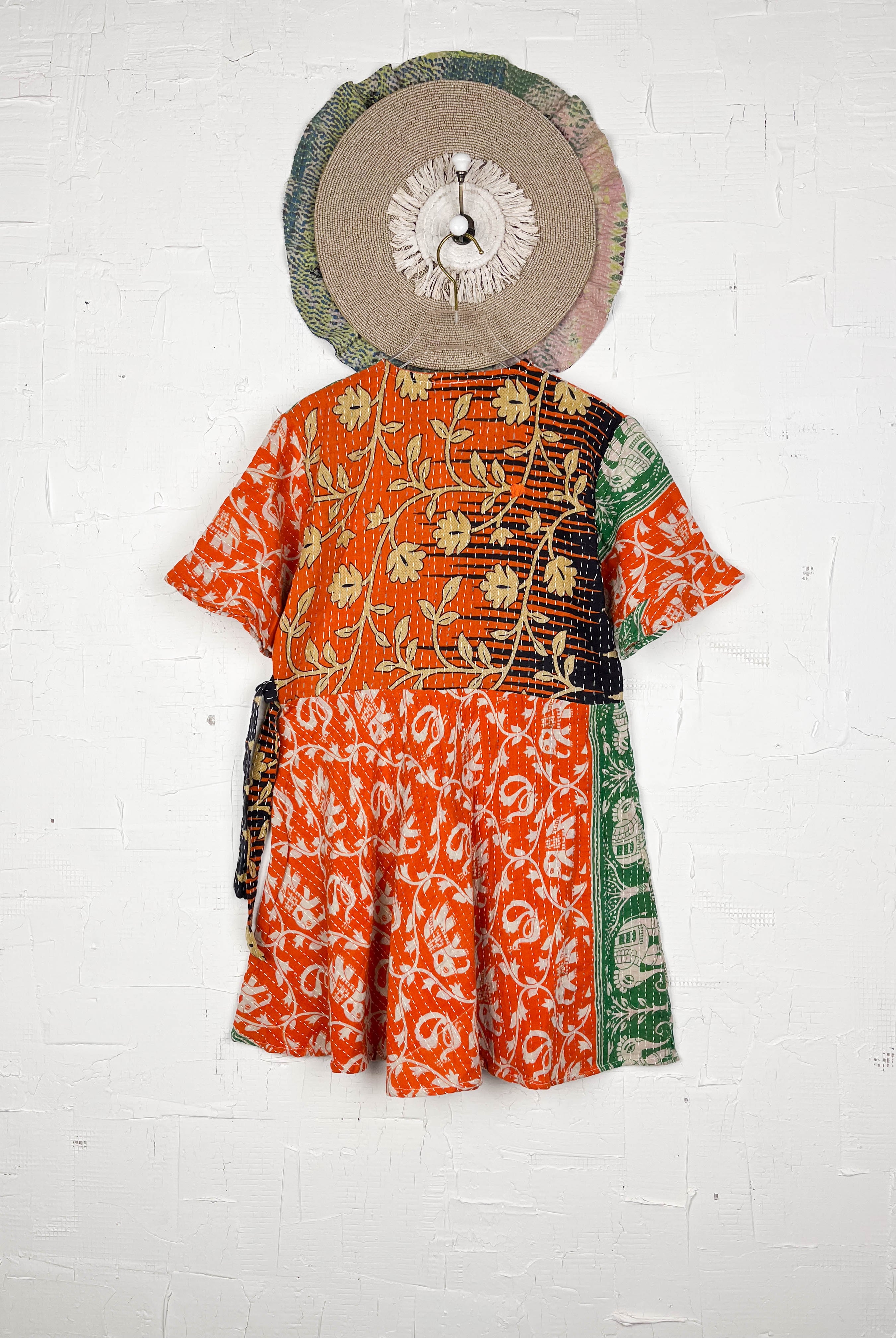 Kantha stitch dress - Love Protect Sustain