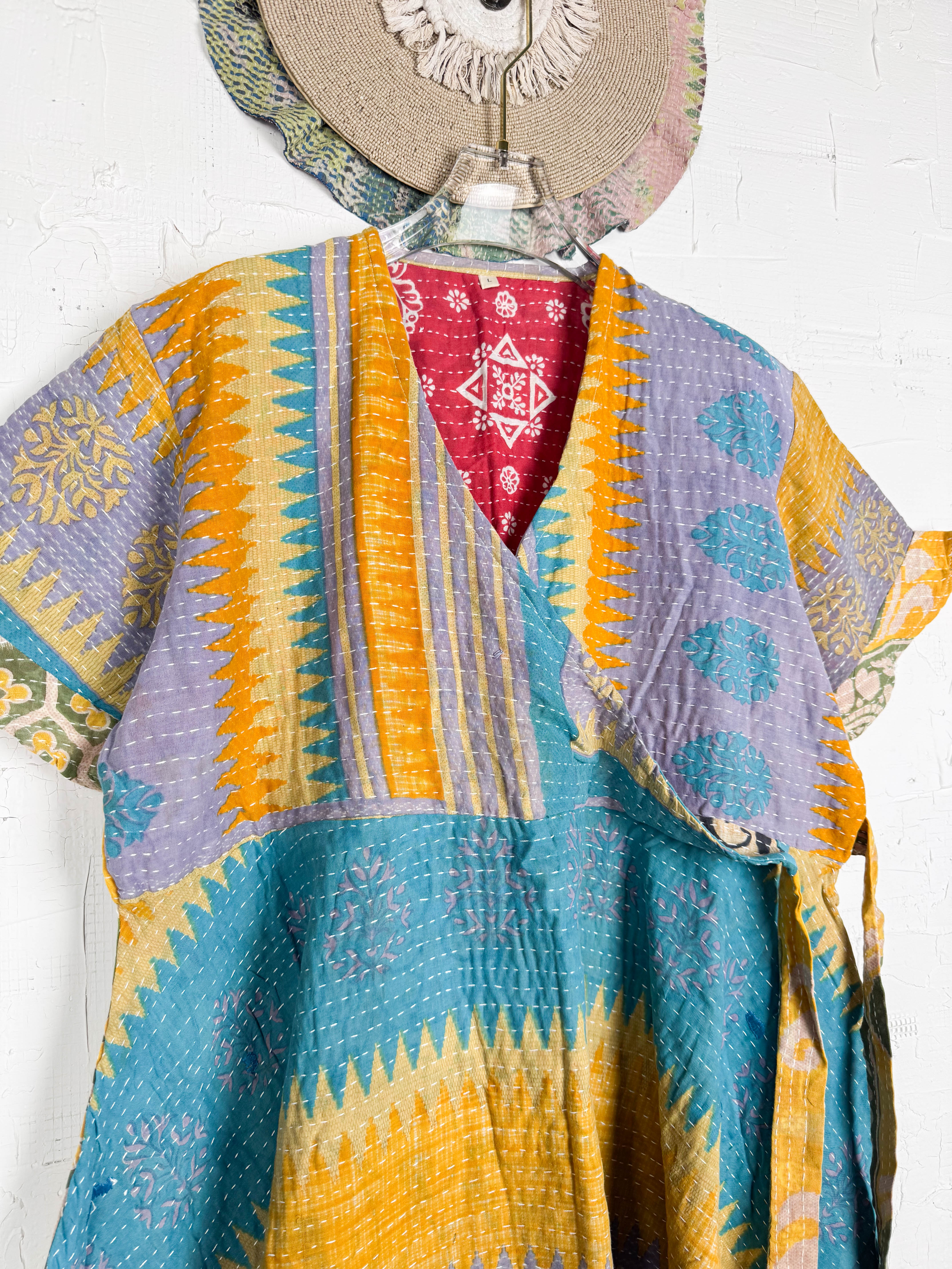 Kantha stitch dress- Love Protect Sustain