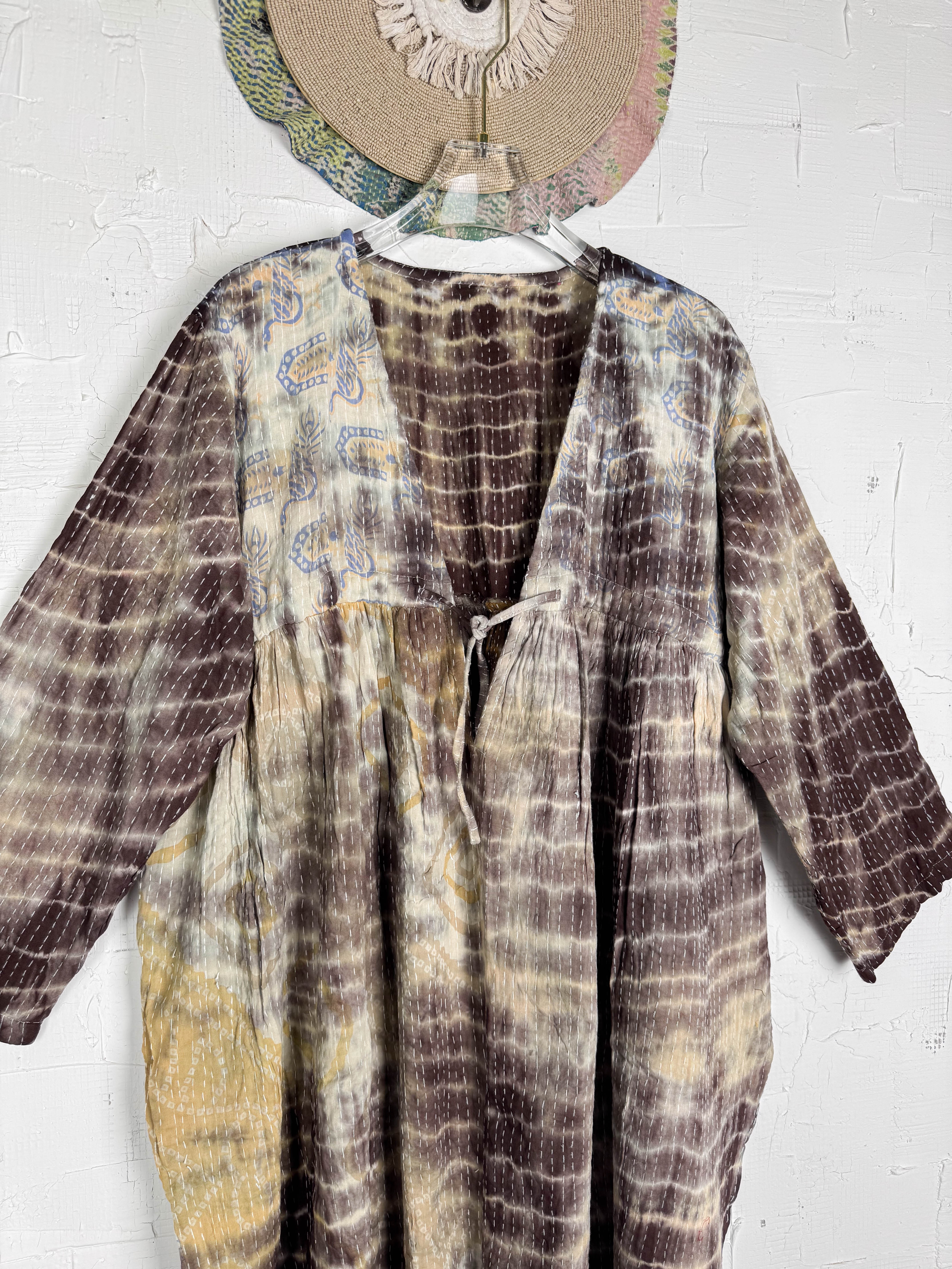 Kantha stitch jumpsuit - Love Protect Sustain