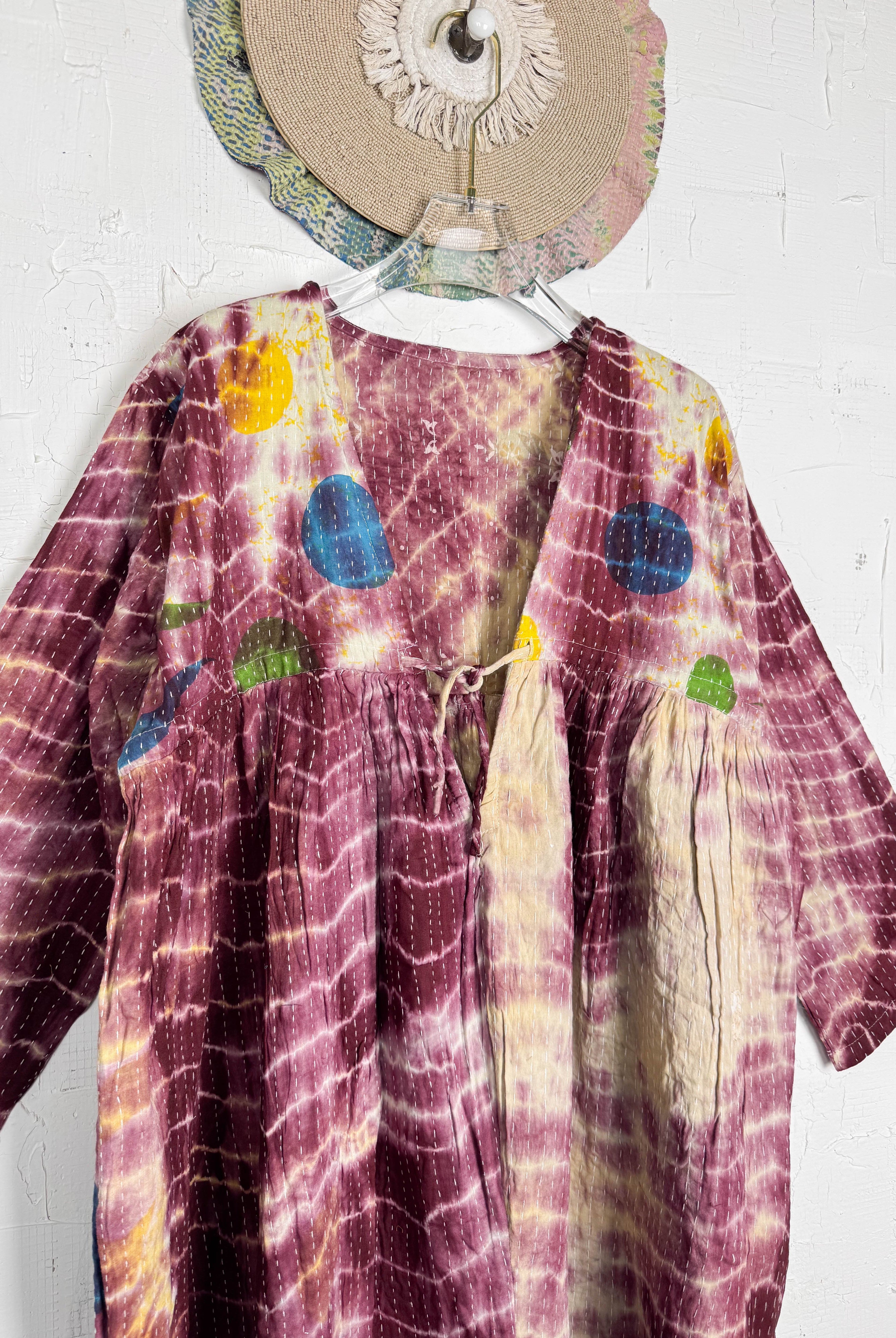 Kantha stitch jumpsuit - Love Protect Sustain