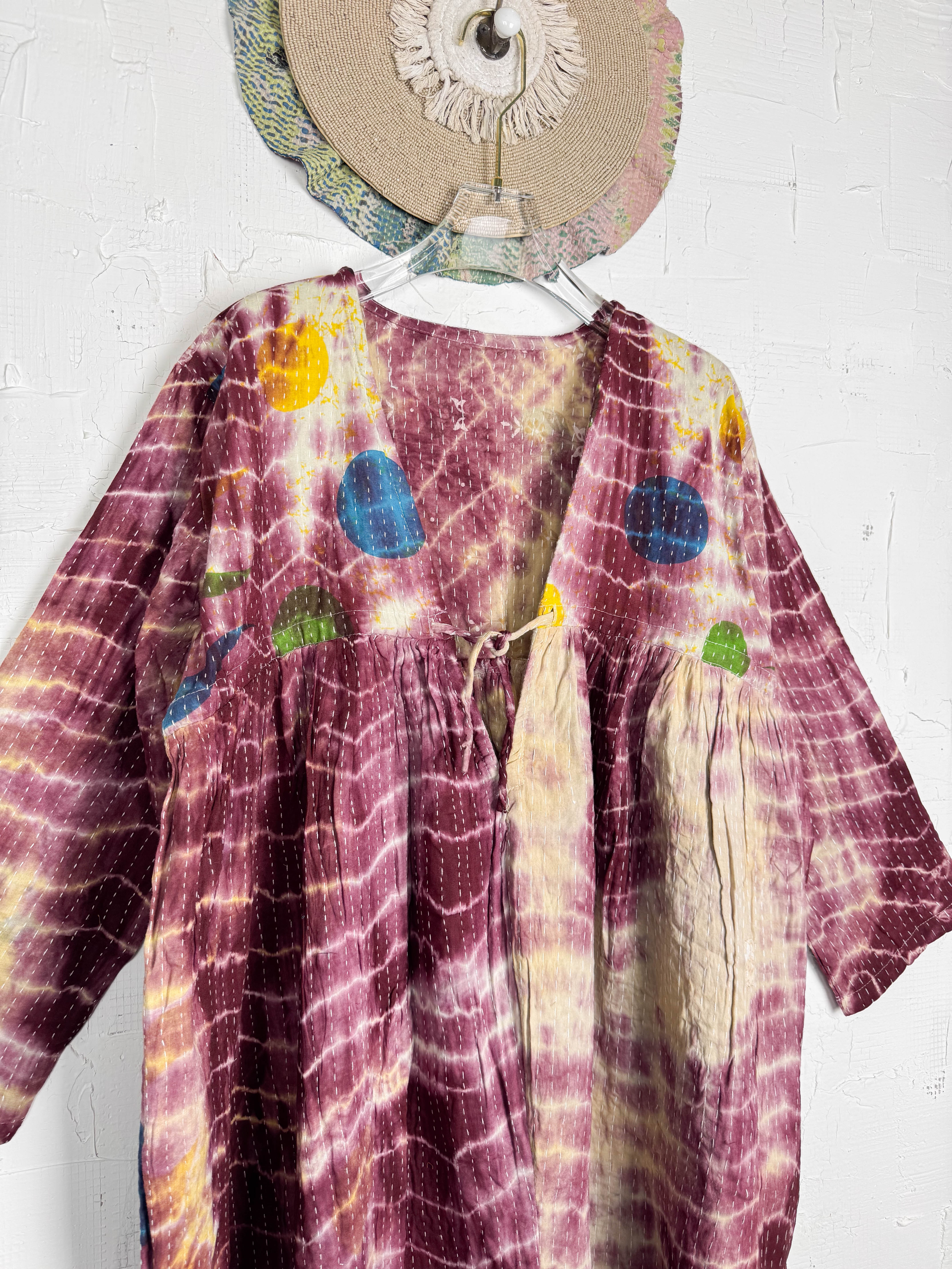 Kantha stitch jumpsuit - Love Protect Sustain