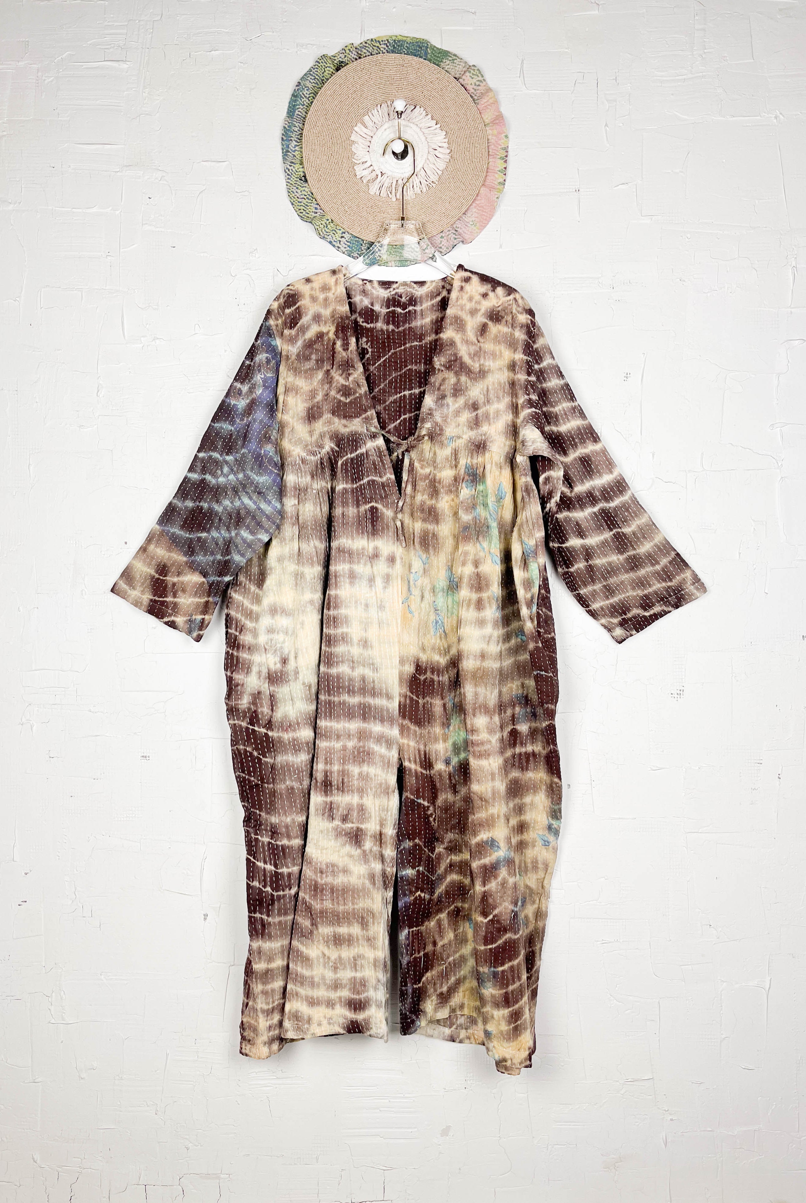 Kantha stitch jumpsuit - Love Protect Sustain