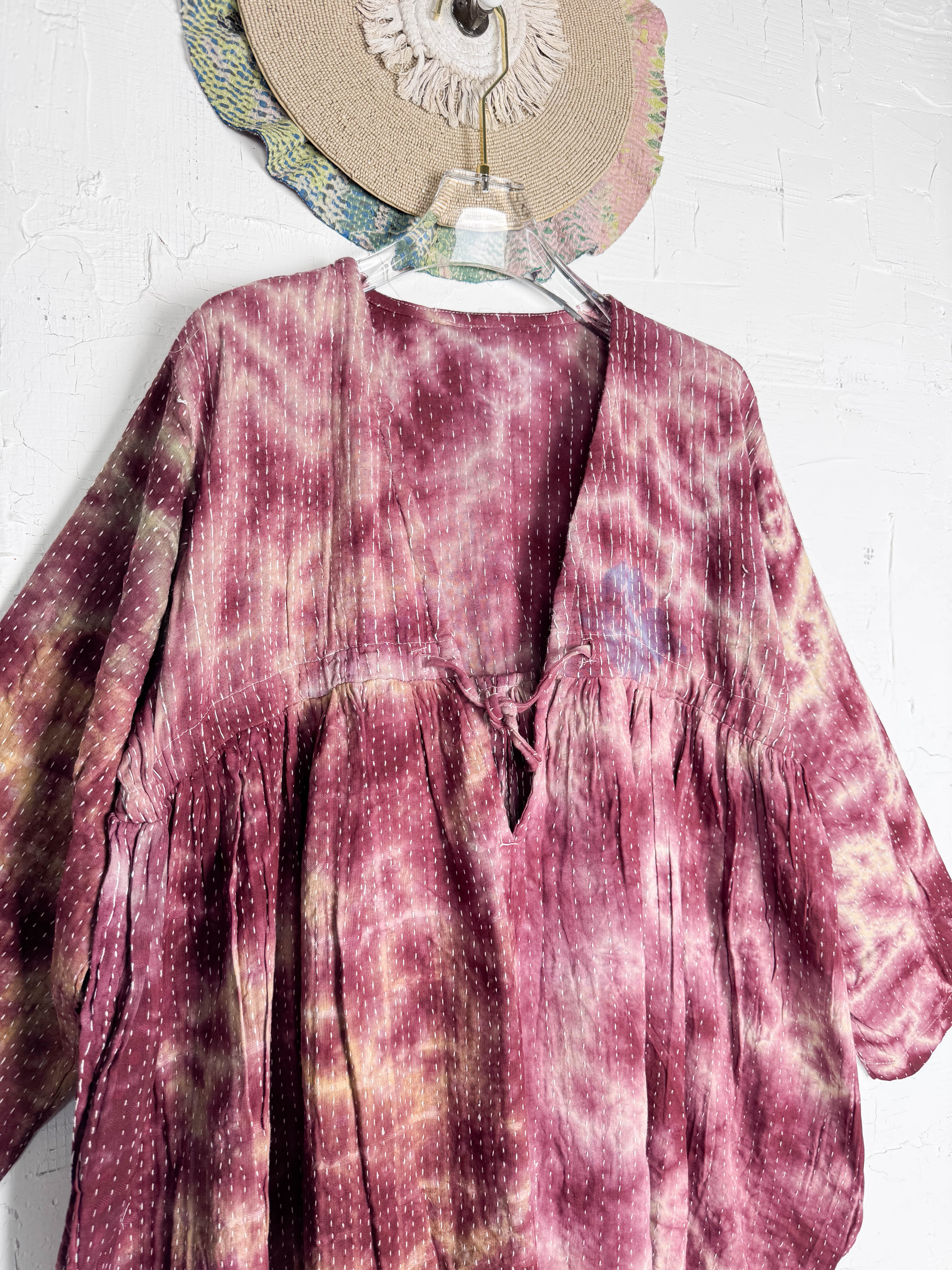 Kantha stitch jumpsuit - Love Protect Sustain