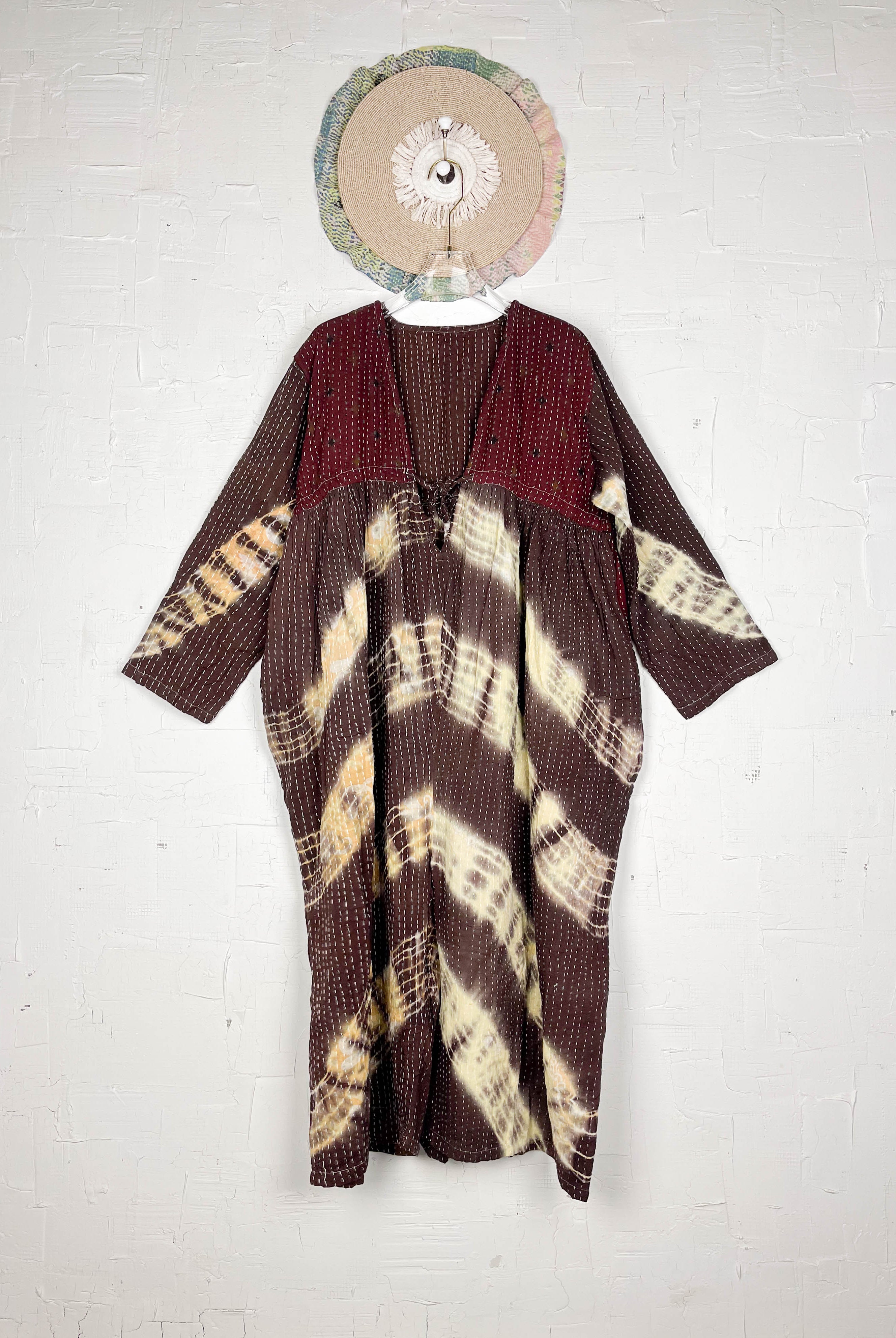 Kantha stitch jumpsuit - Love Protect Sustain