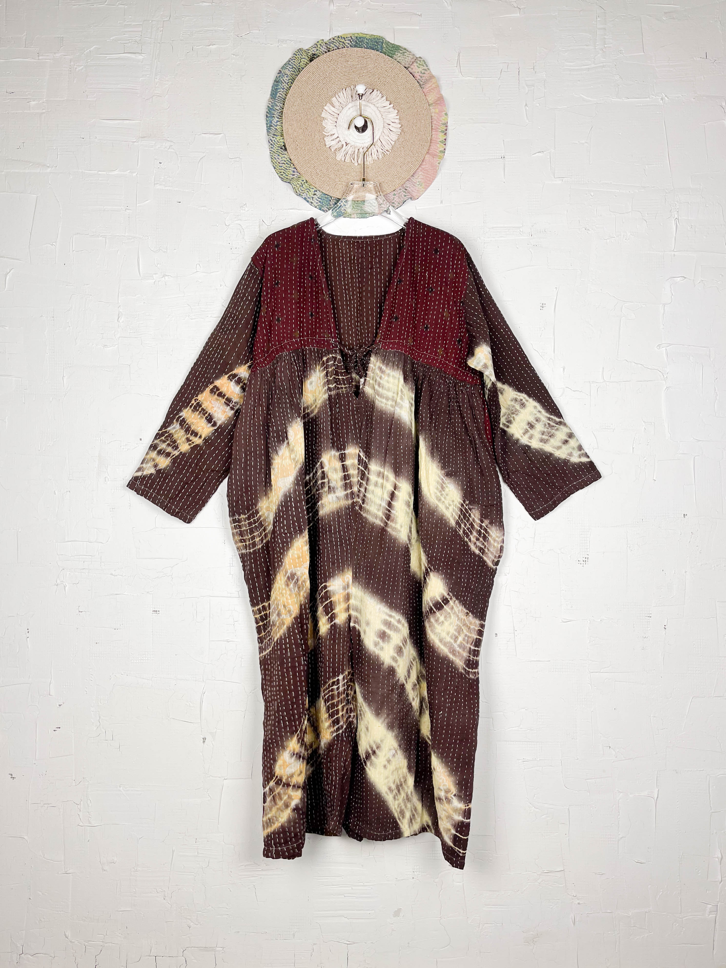 Kantha stitch jumpsuit - Love Protect Sustain