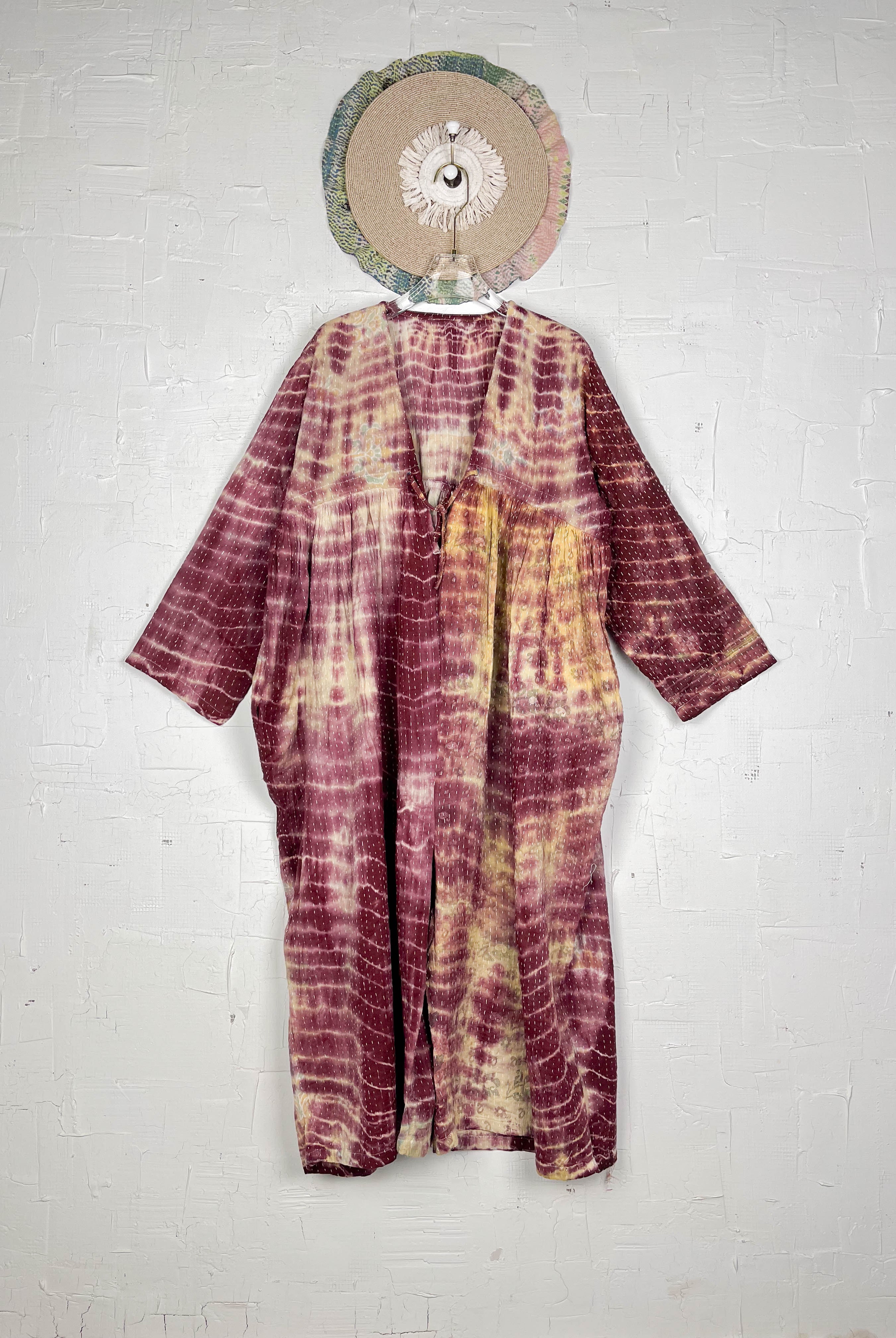 Kantha stitch jumpsuit - Love Protect Sustain