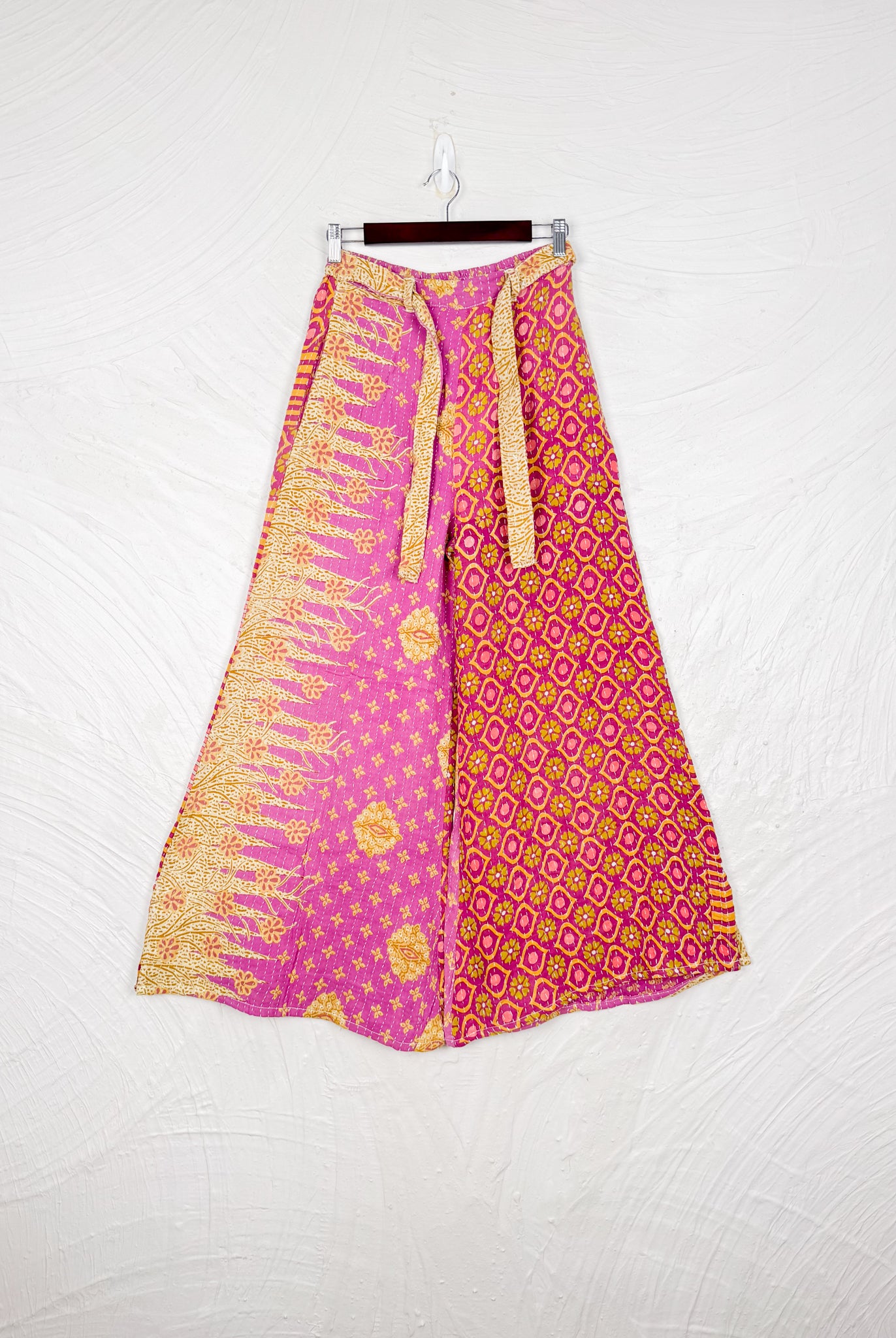 Kantha wide leg pants - Love Protect Sustain