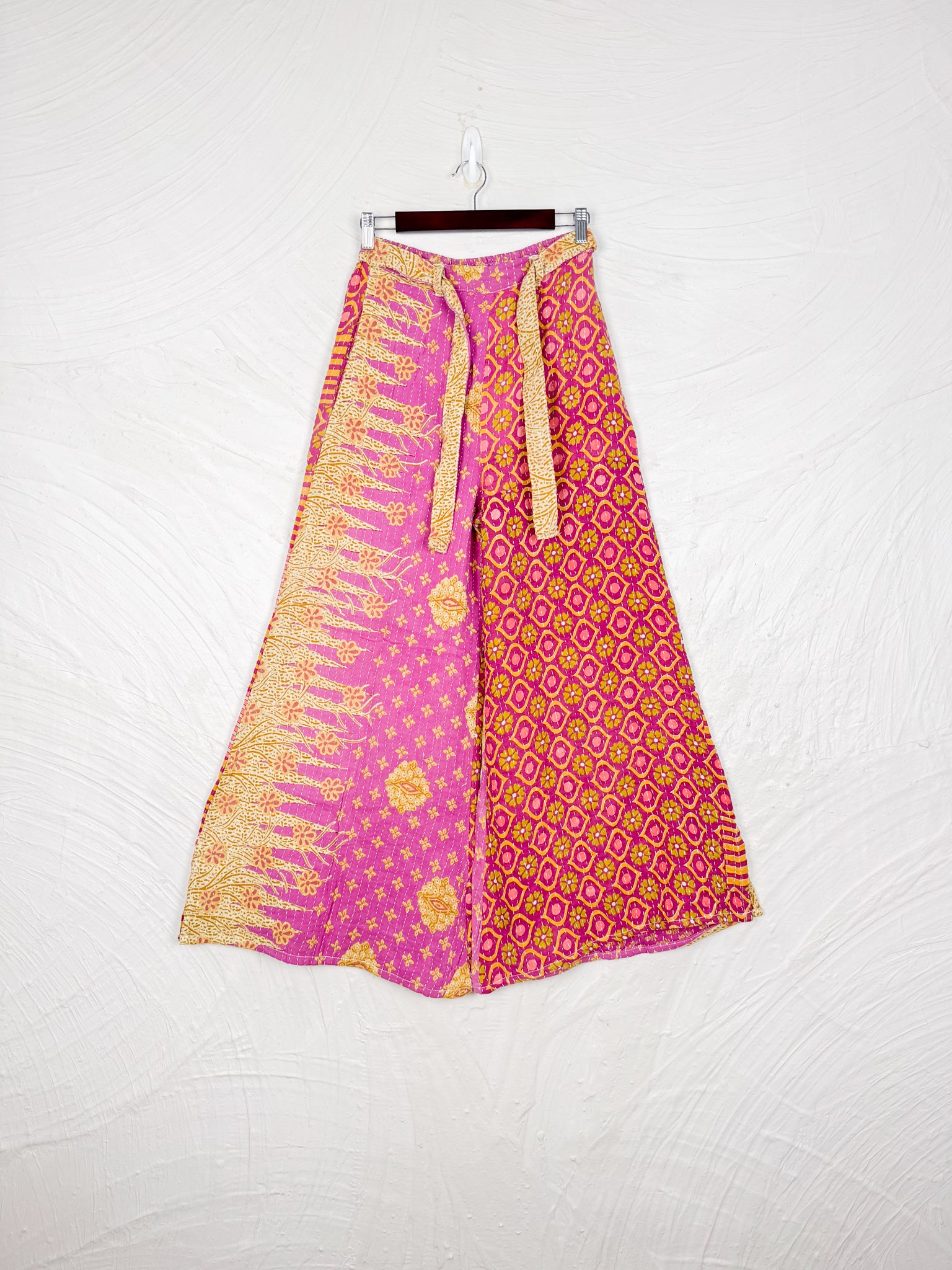 Kantha wide leg pants - Love Protect Sustain