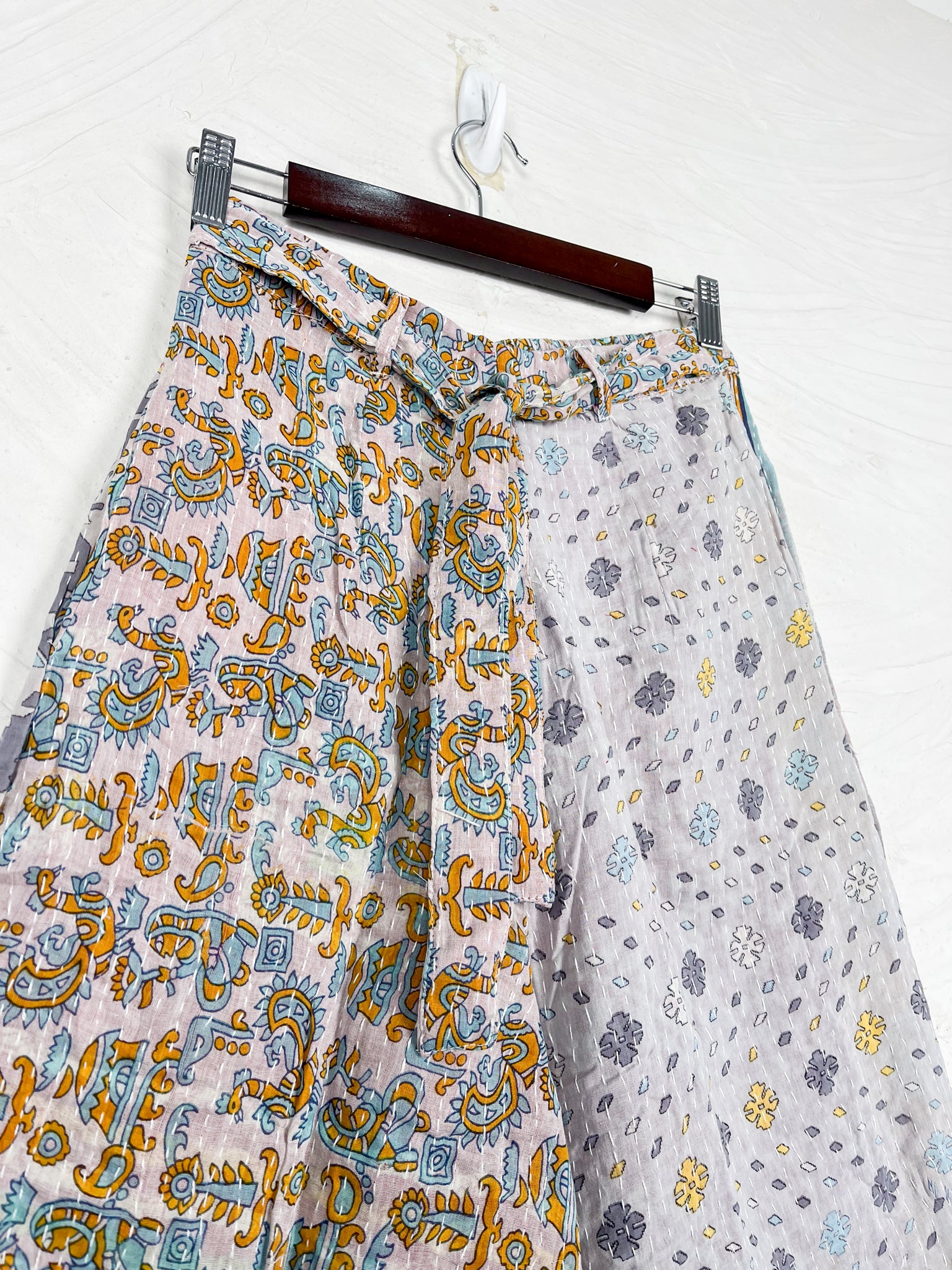 Kantha wide leg pants - Love Protect Sustain