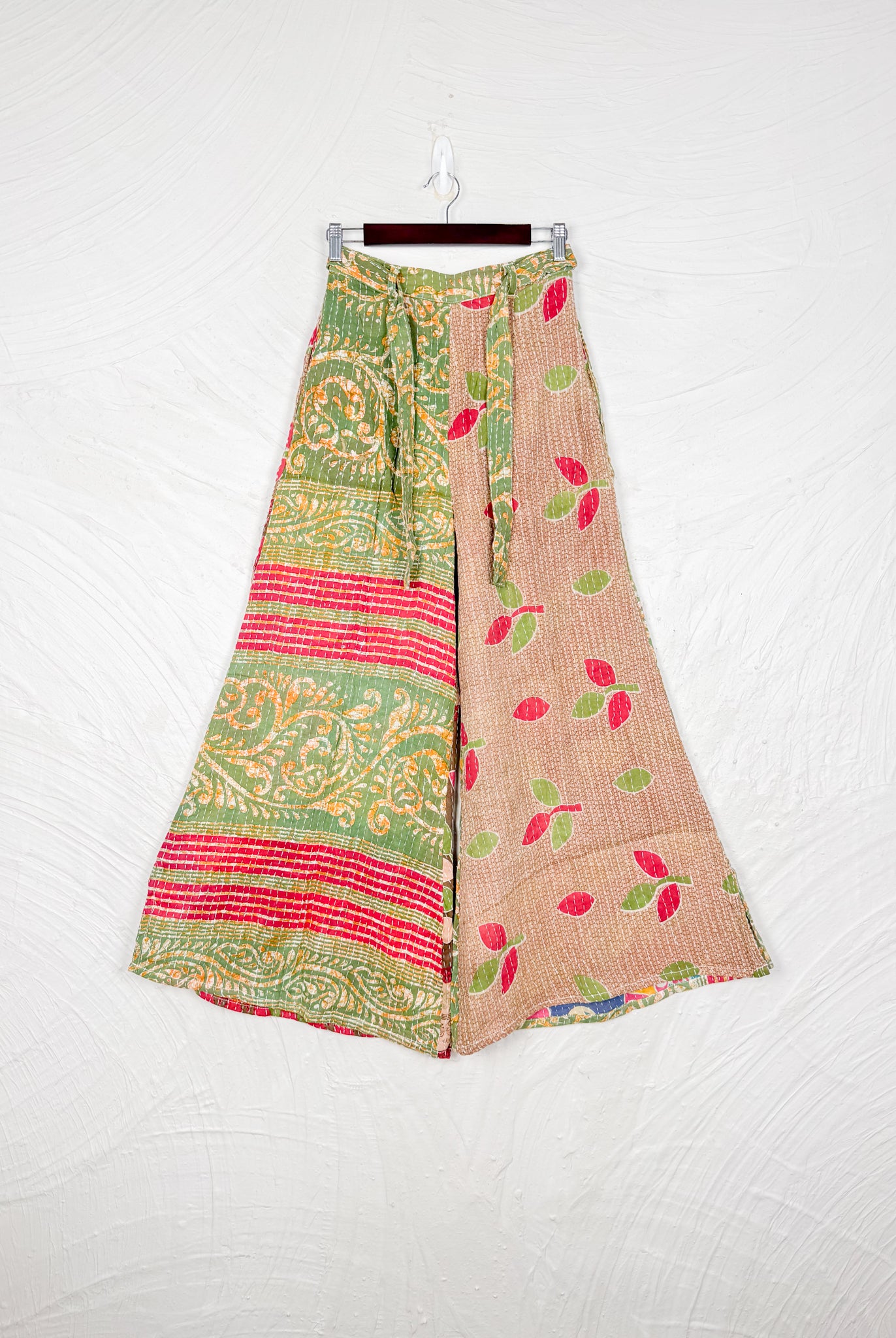 Kantha wide leg pants - Love Protect Sustain