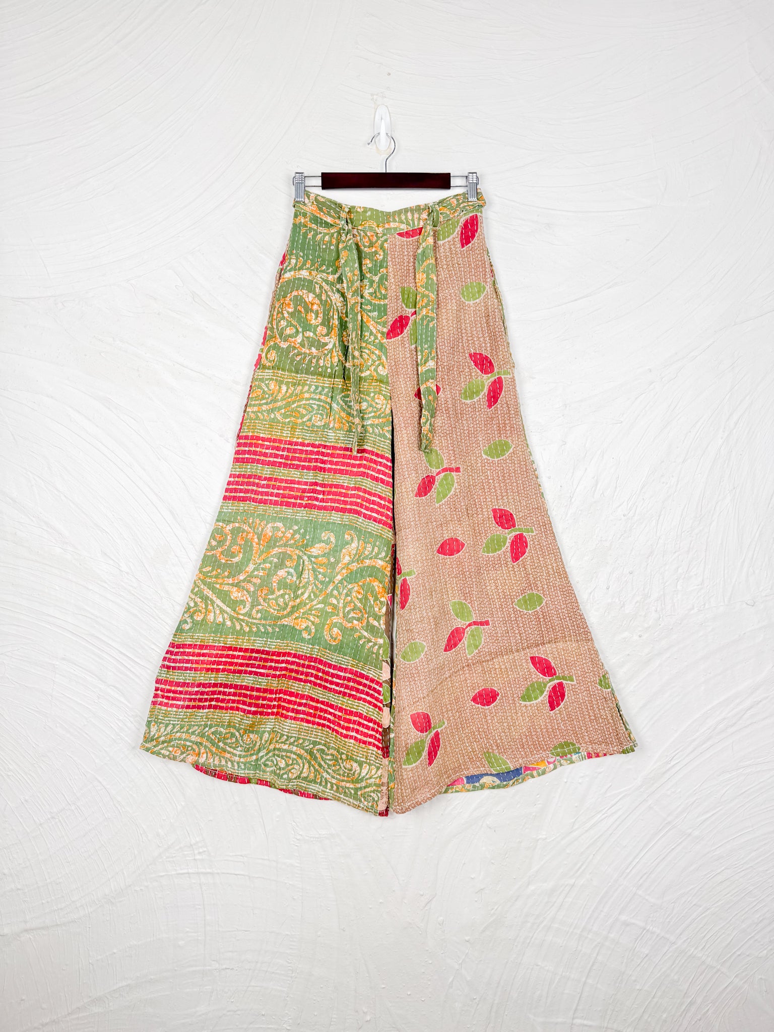 Kantha wide leg pants - Love Protect Sustain
