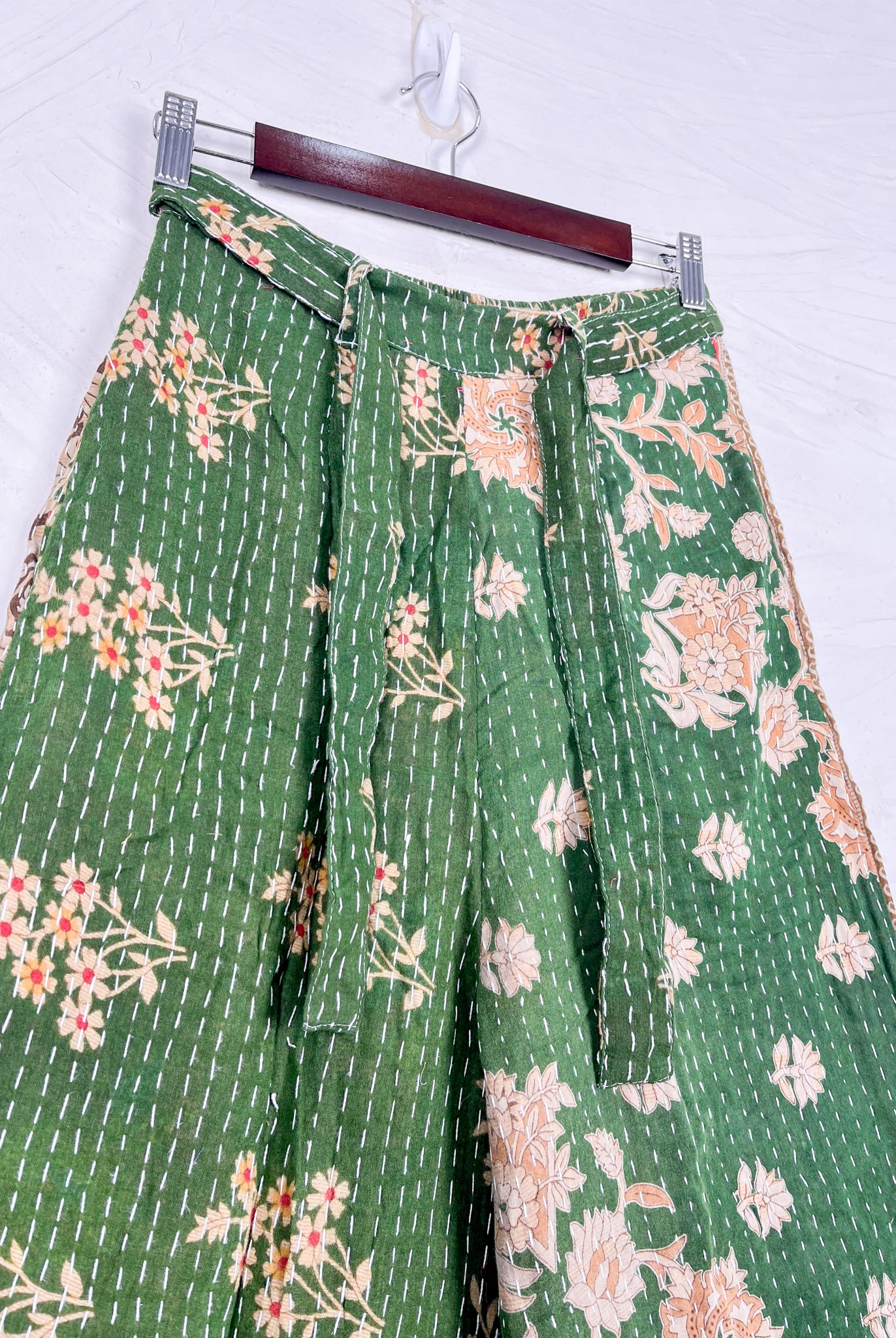 Kantha wide leg pants - Love Protect Sustain