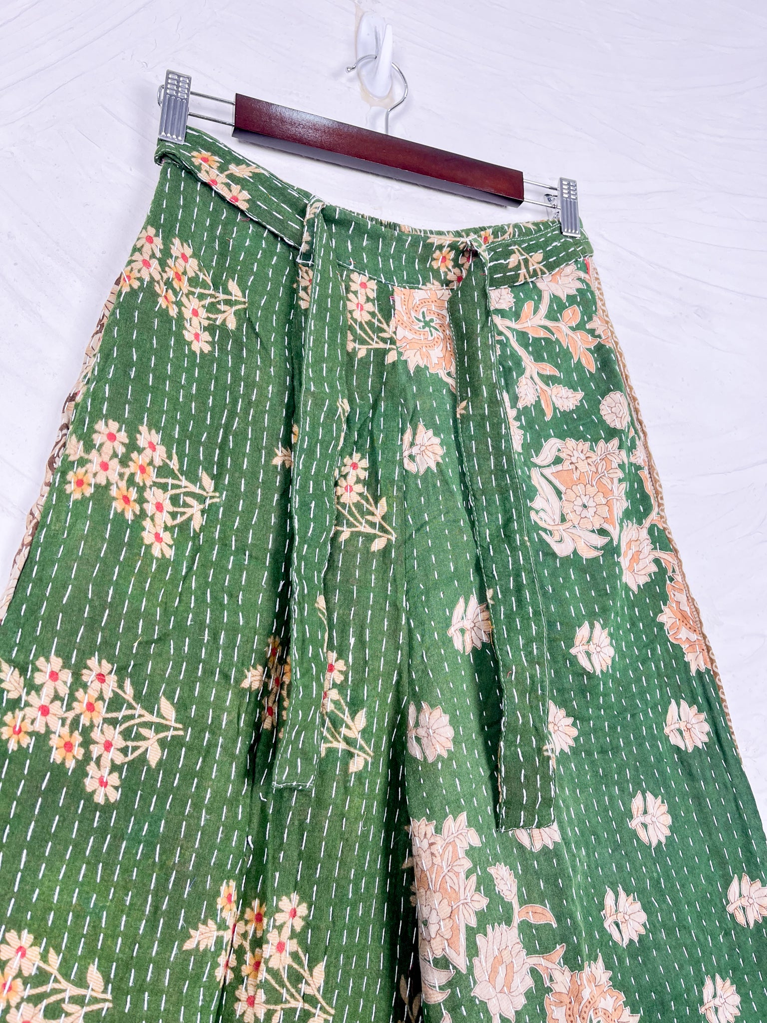 Kantha wide leg pants - Love Protect Sustain