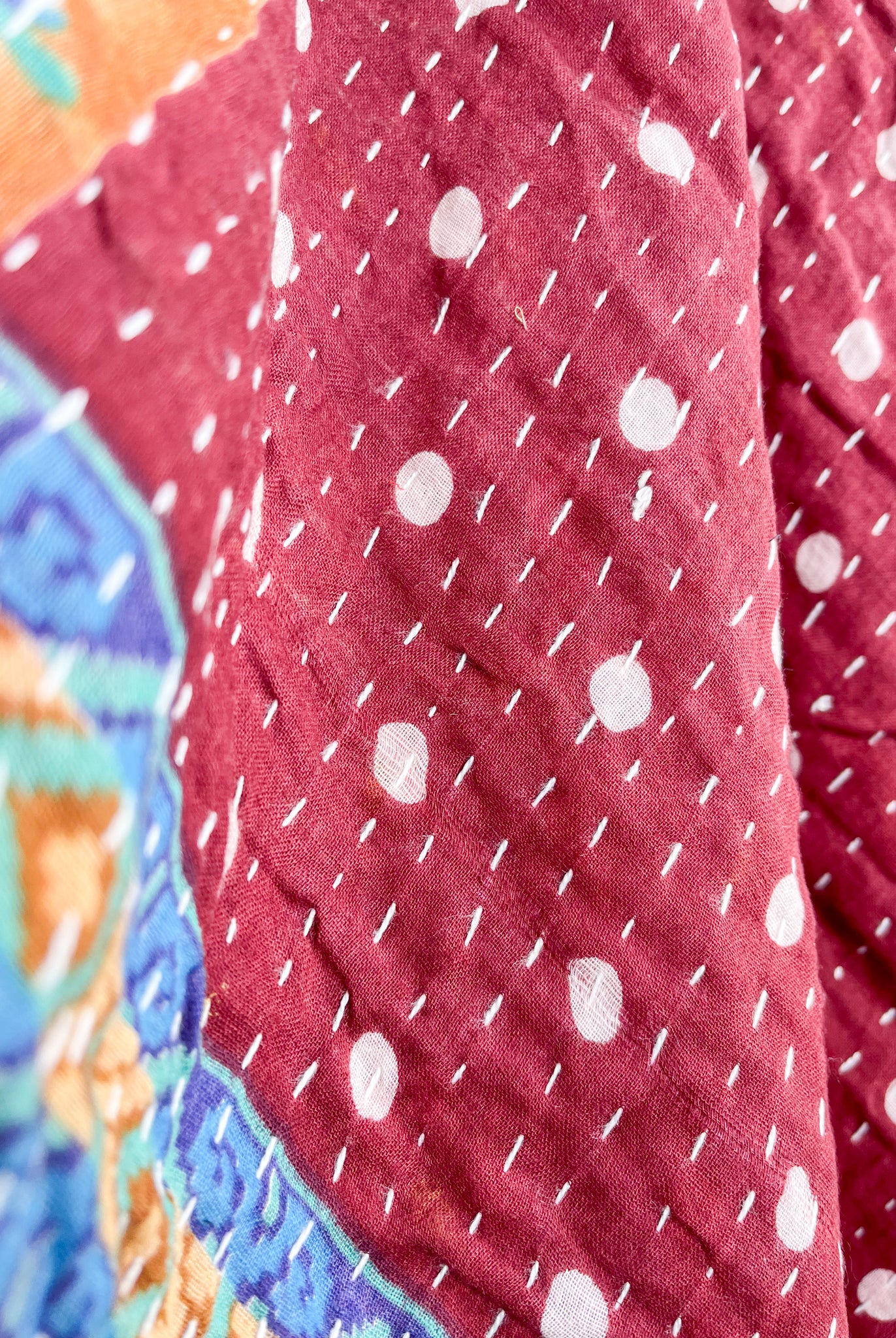 Kantha wrap Polka Dot - Love Protect Sustain