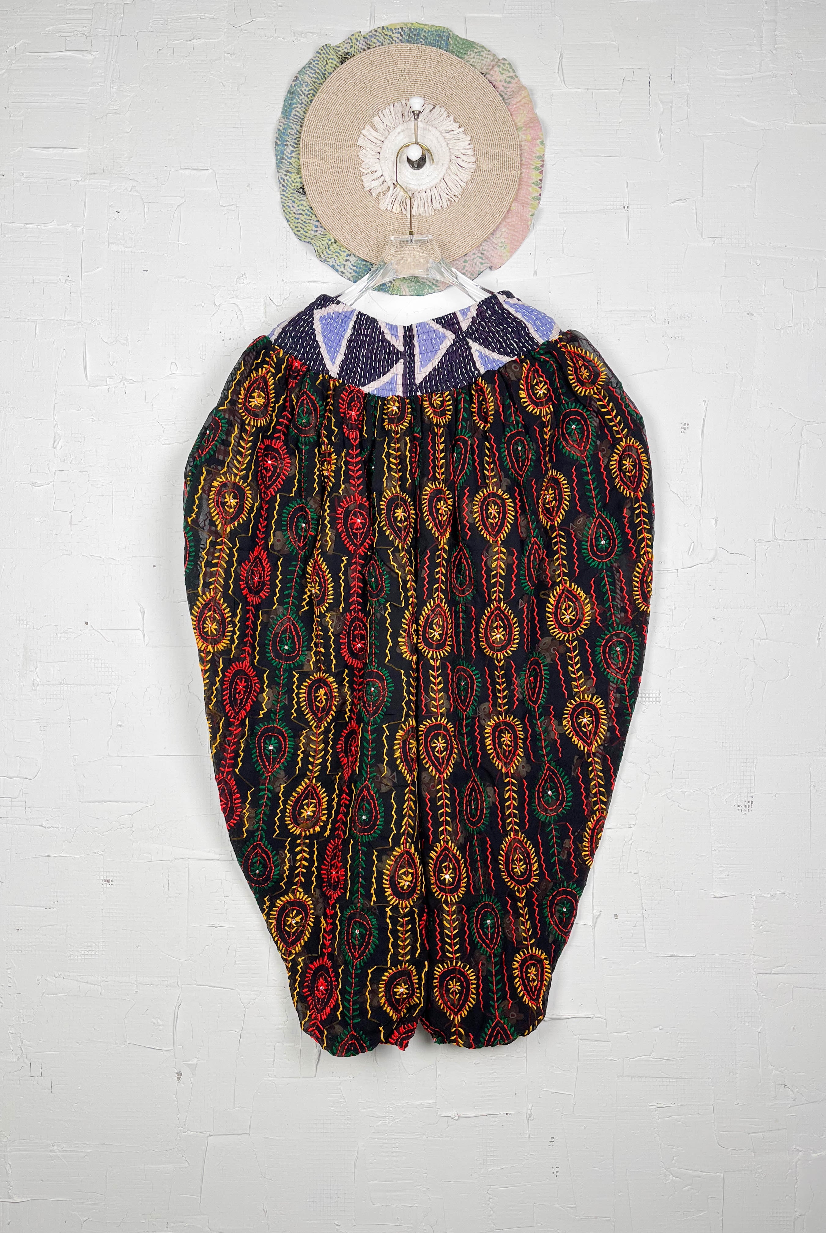 Light weight embroidered pants- Love Protect Sustain