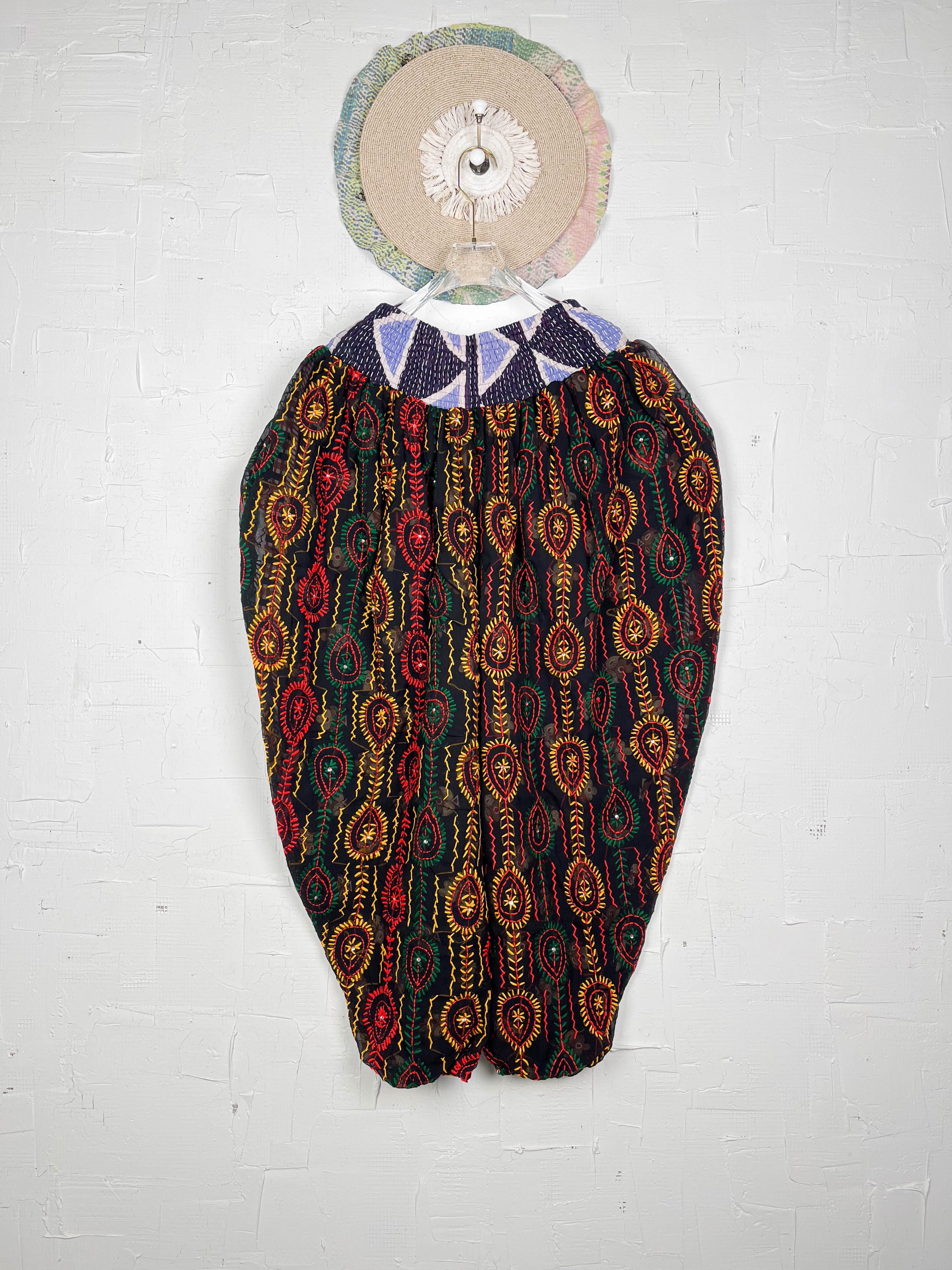 Light weight embroidered pants- Love Protect Sustain