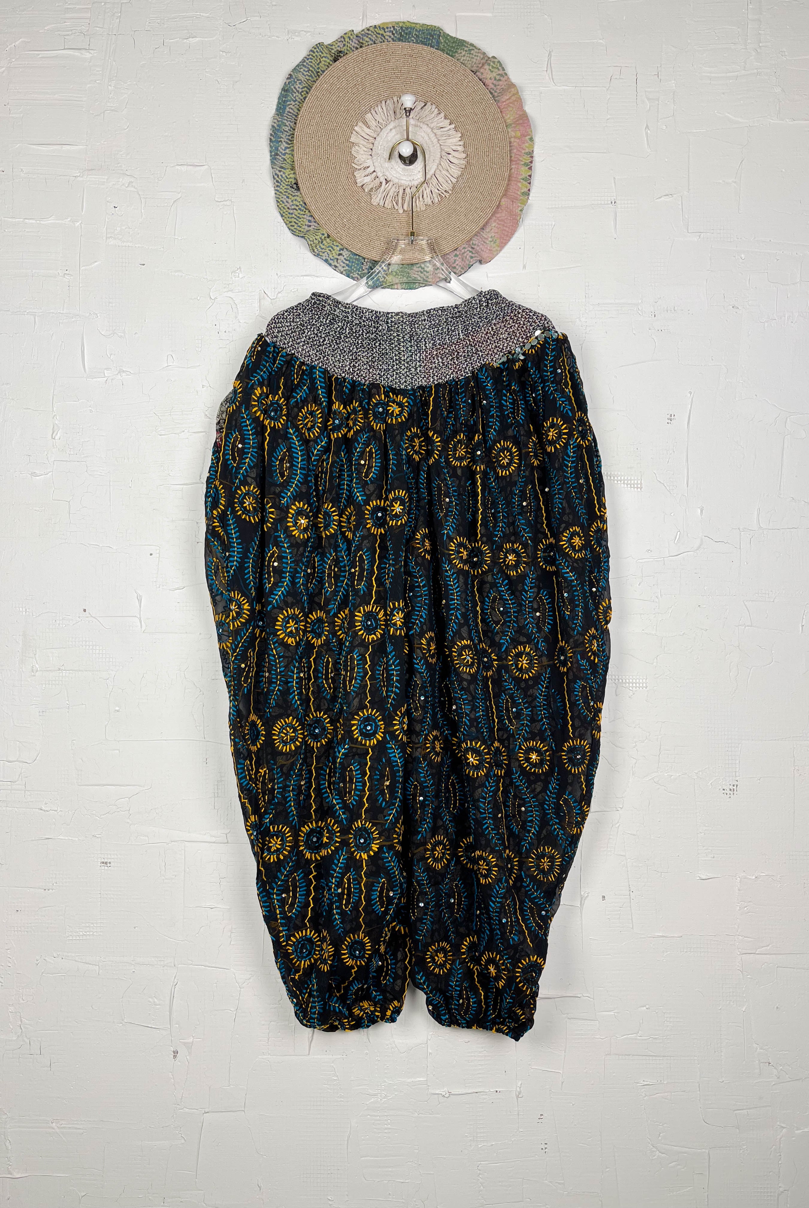 Light weight embroidered pants- Love Protect Sustain