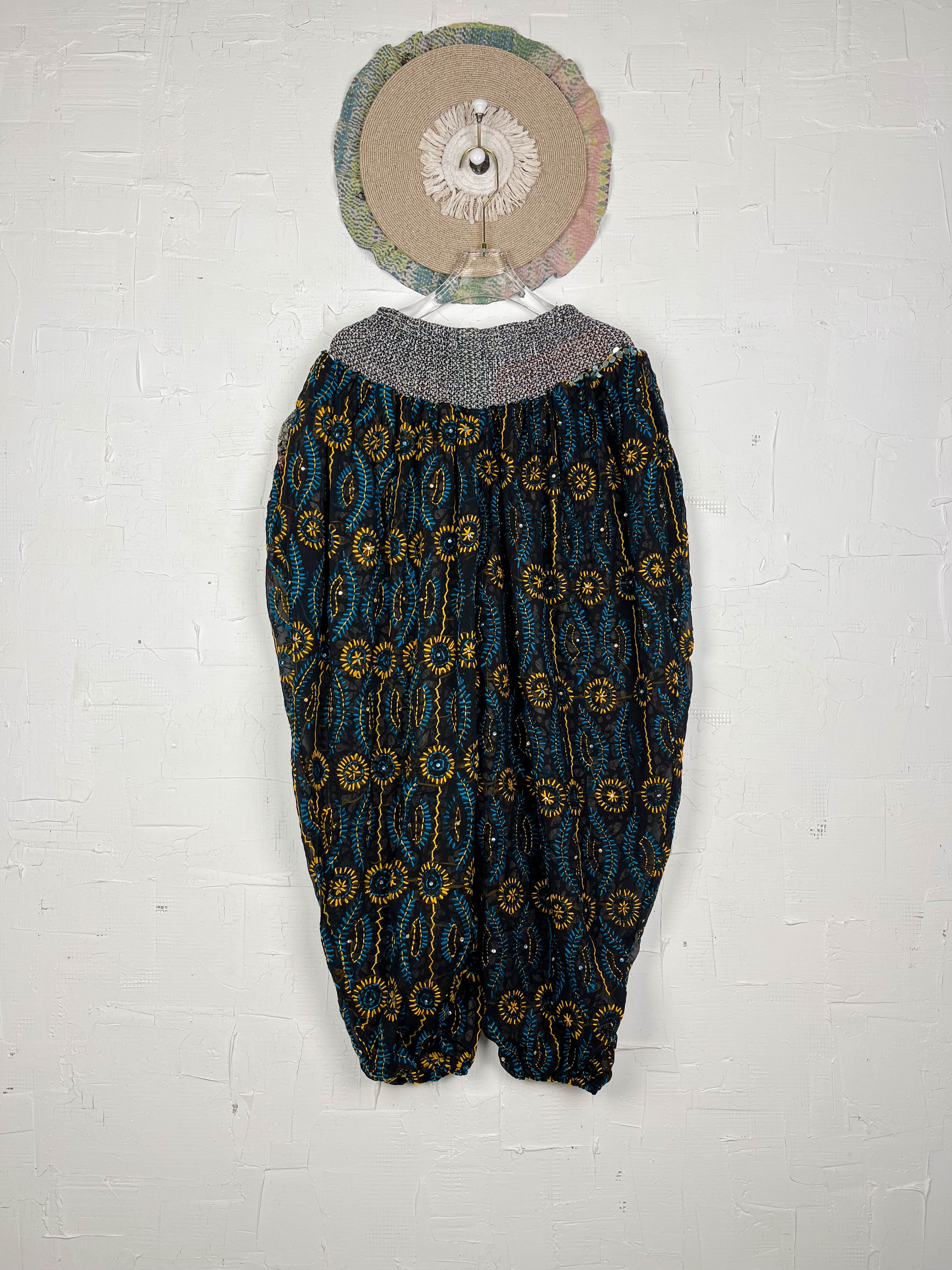 Light weight embroidered pants- Love Protect Sustain