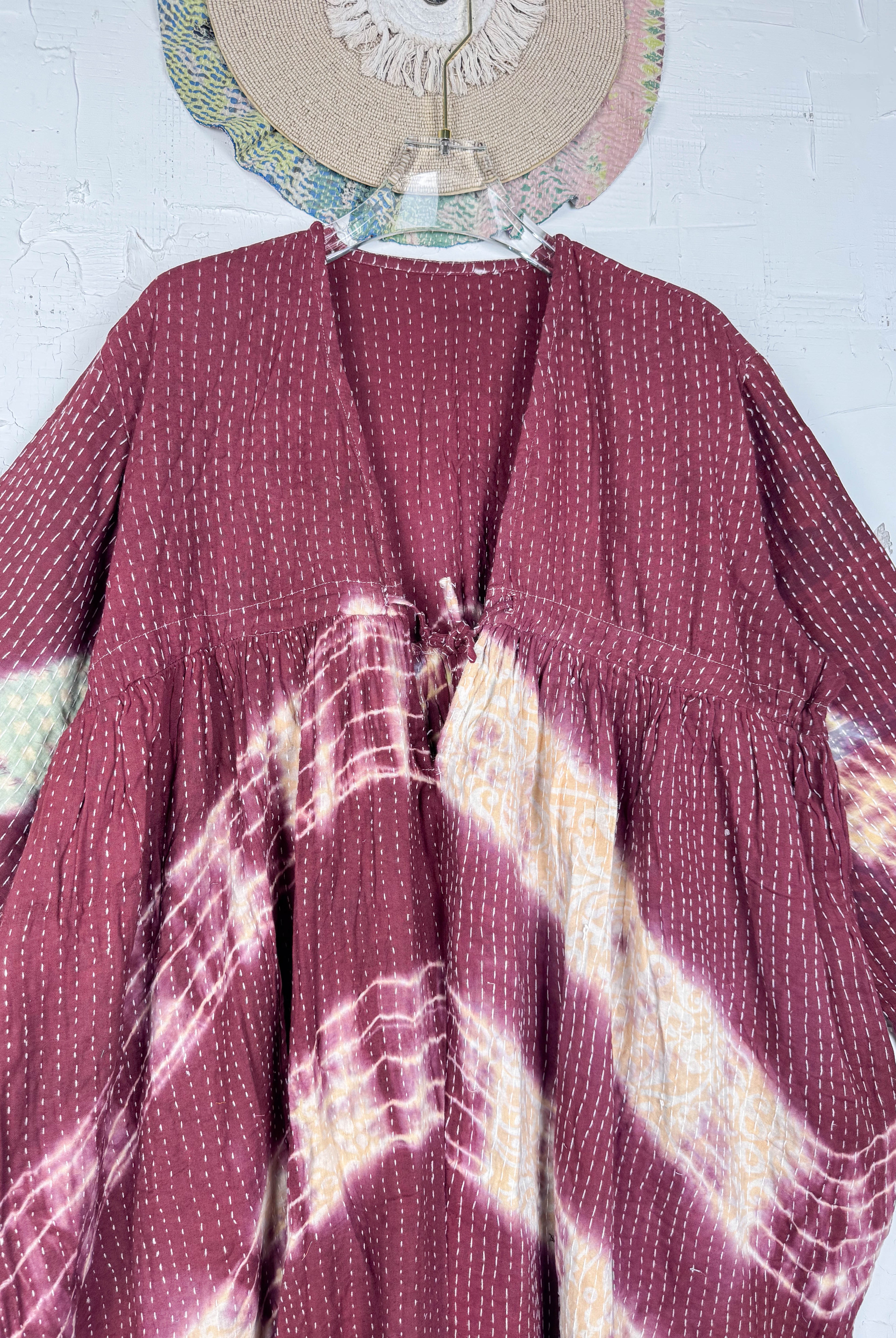 Long sleeve boho jumpsuit - Love Protect Sustain