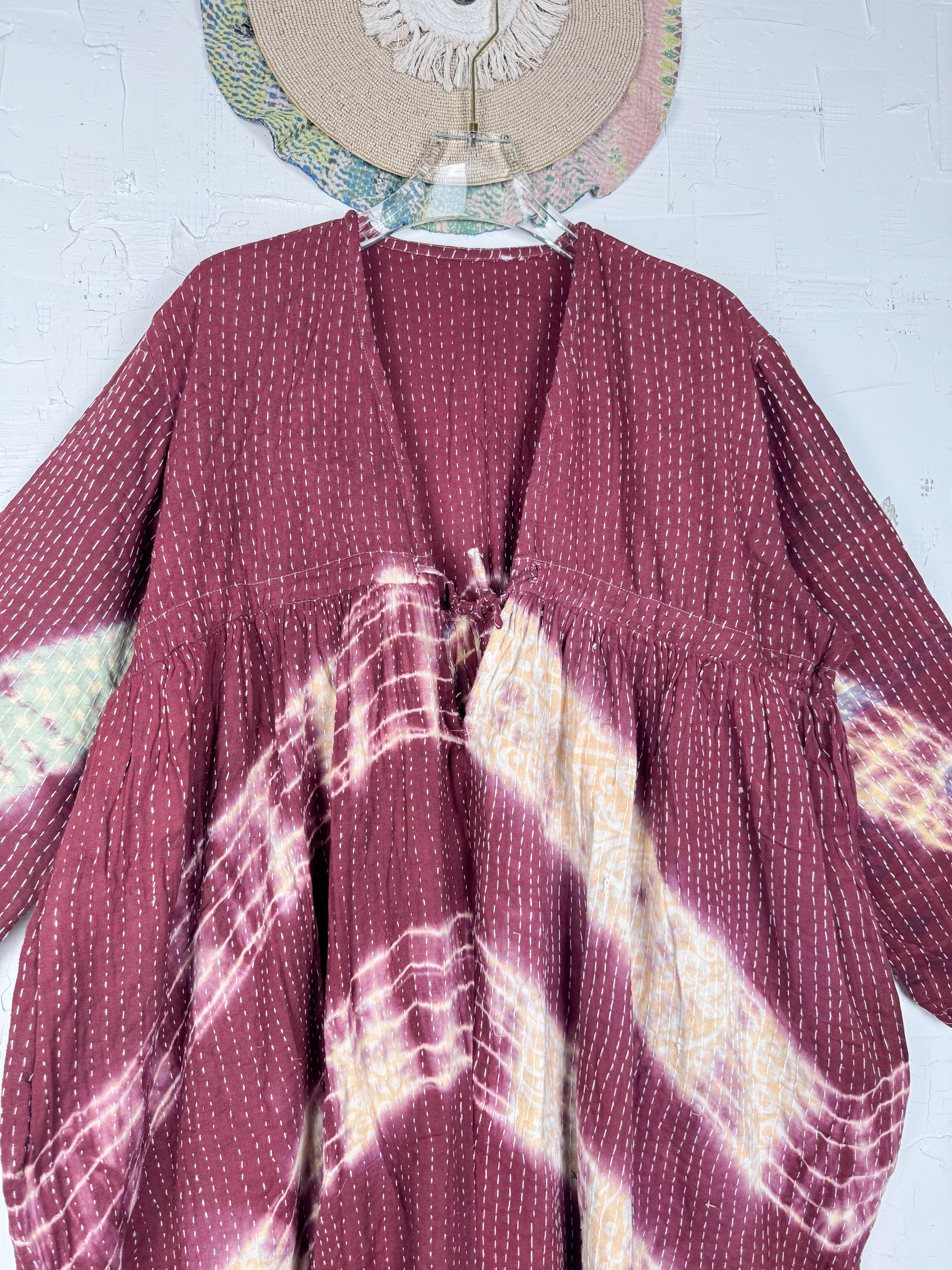 Long sleeve boho jumpsuit - Love Protect Sustain