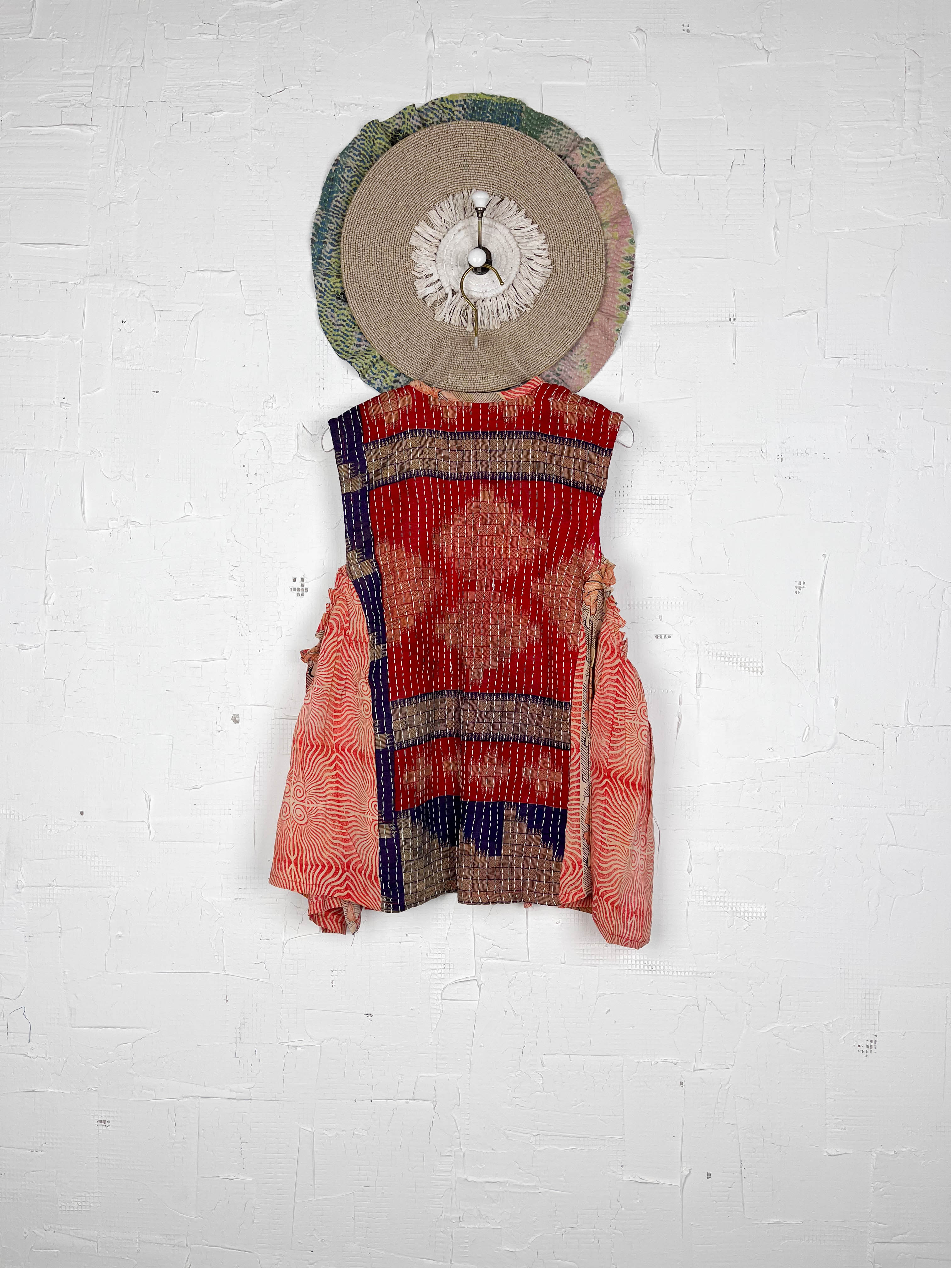 Loose fit silk kantha top - Love Protect Sustain