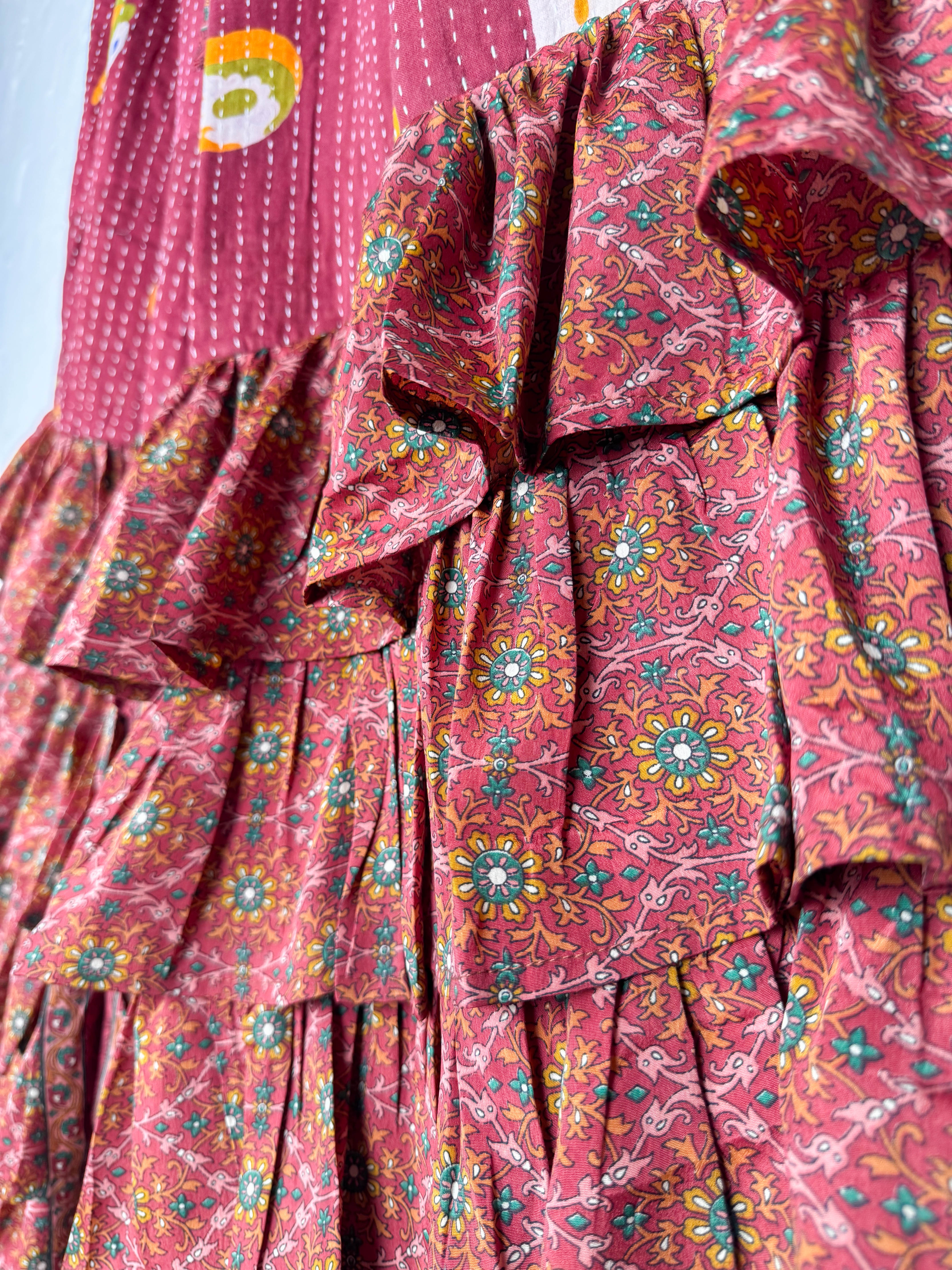 Maroon Summer pants - Love Protect Sustain