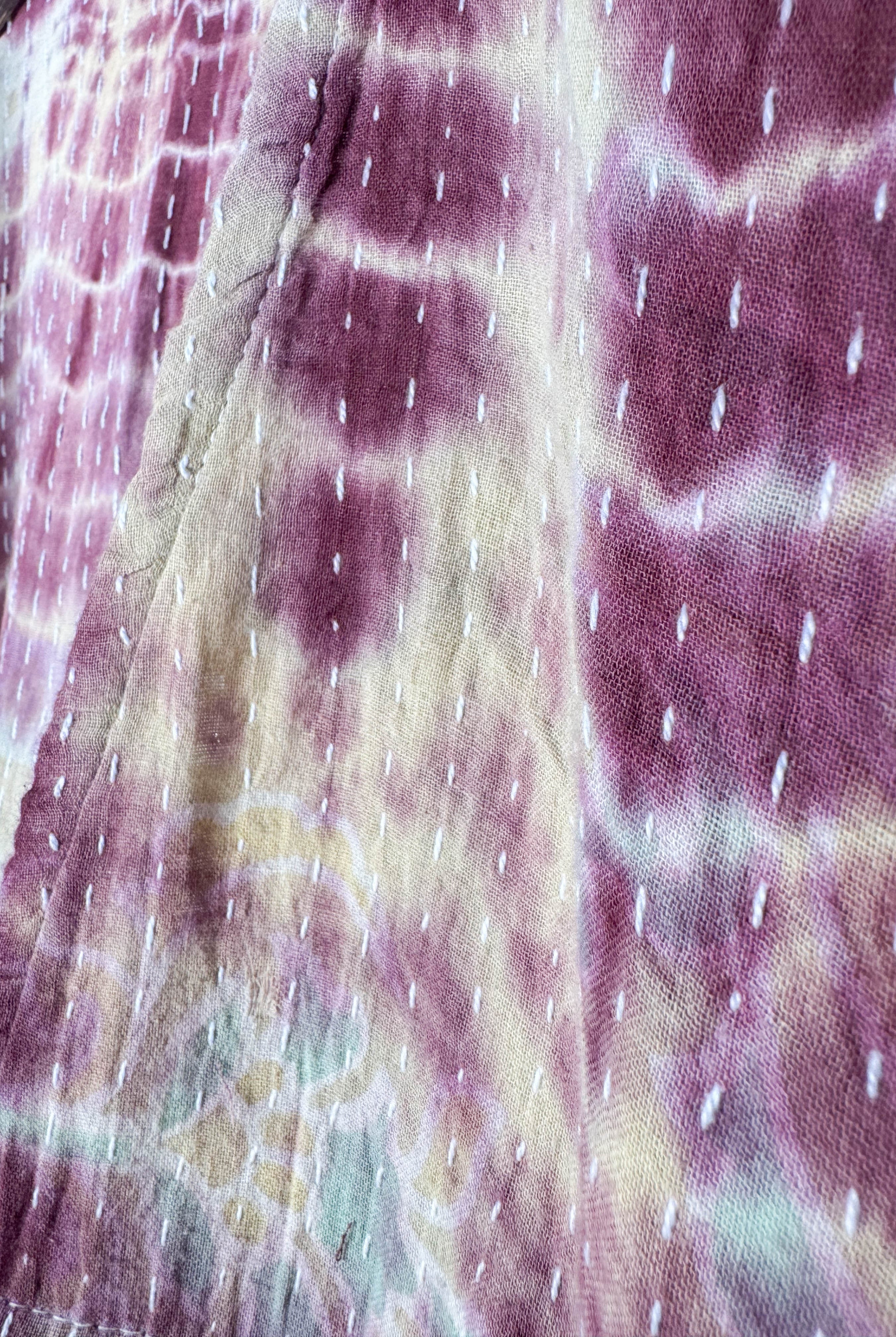 Maroon Tie-Dye Jumpsuit - Love Protect Sustain