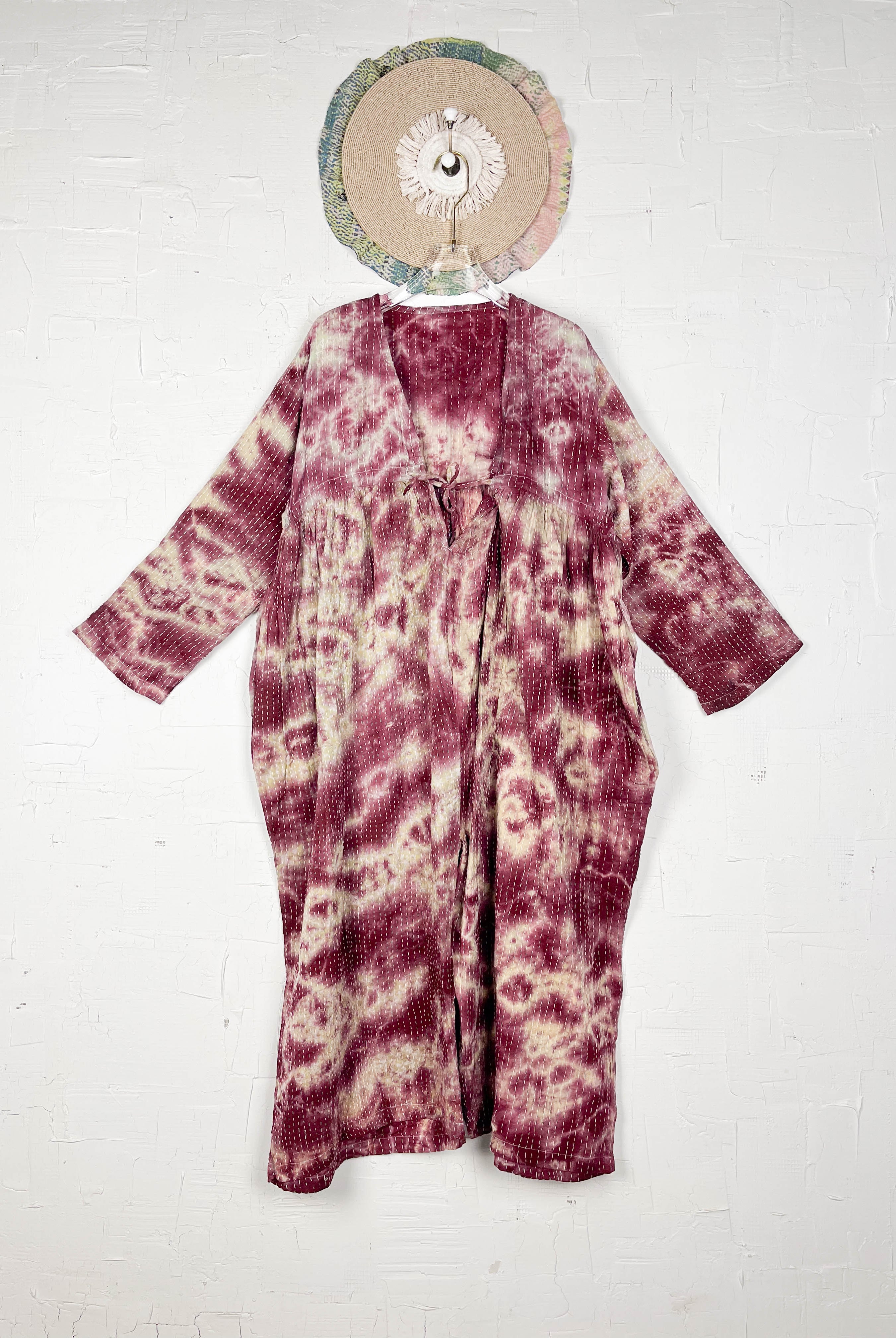 Maroon Tye Dye Jumpsuit - Love Protect Sustain