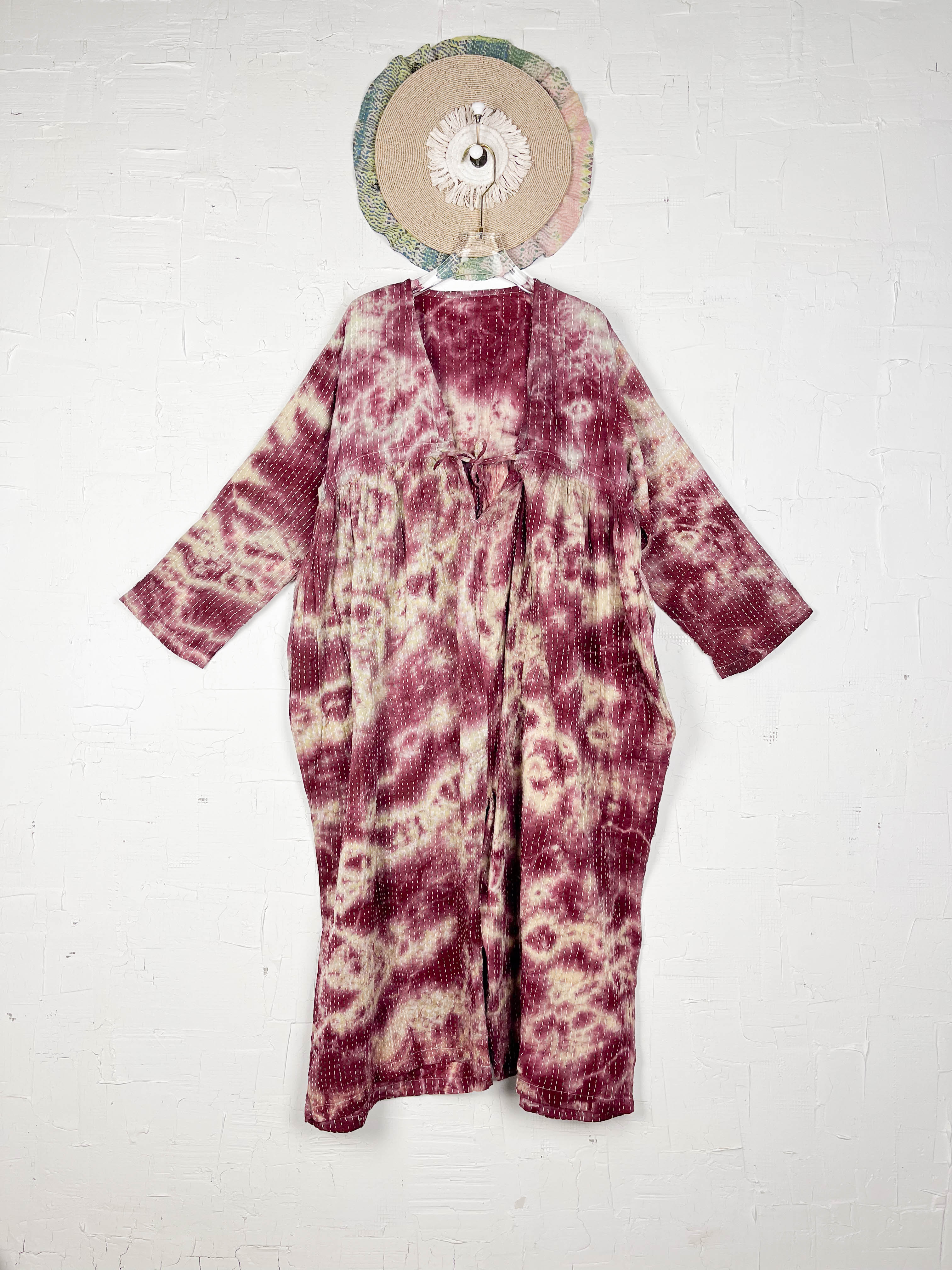 Maroon Tye Dye Jumpsuit - Love Protect Sustain