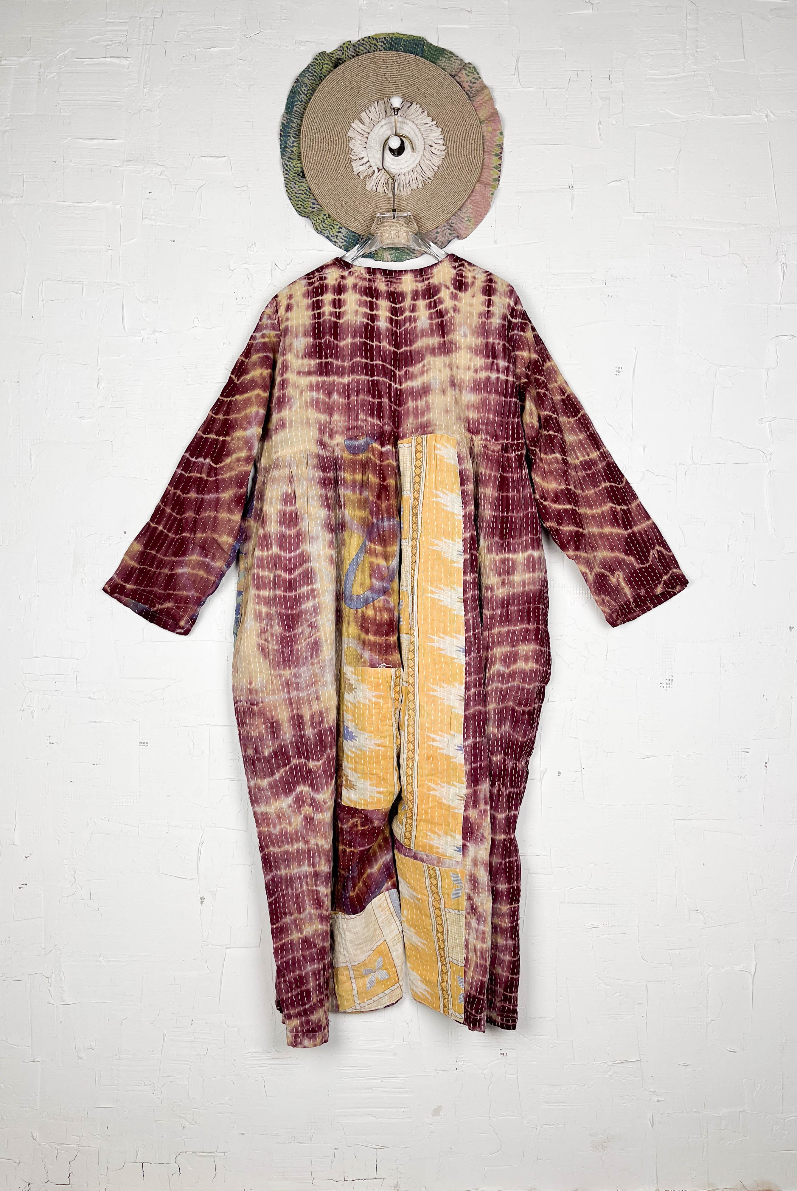 Maroon tie-dye jumpsuit - Love Protect Sustain