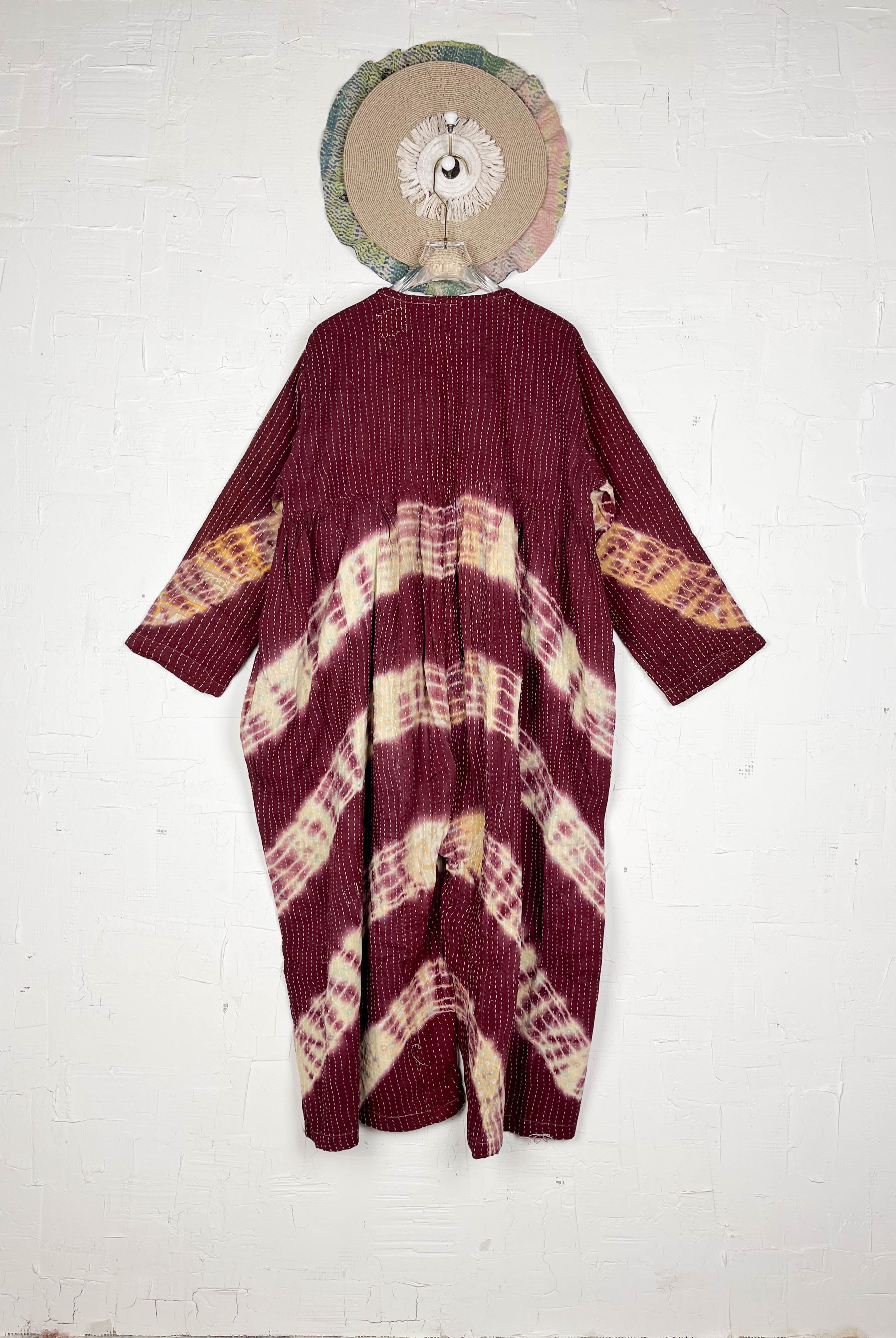 Maroon tie-dye jumpsuit - Love Protect Sustain