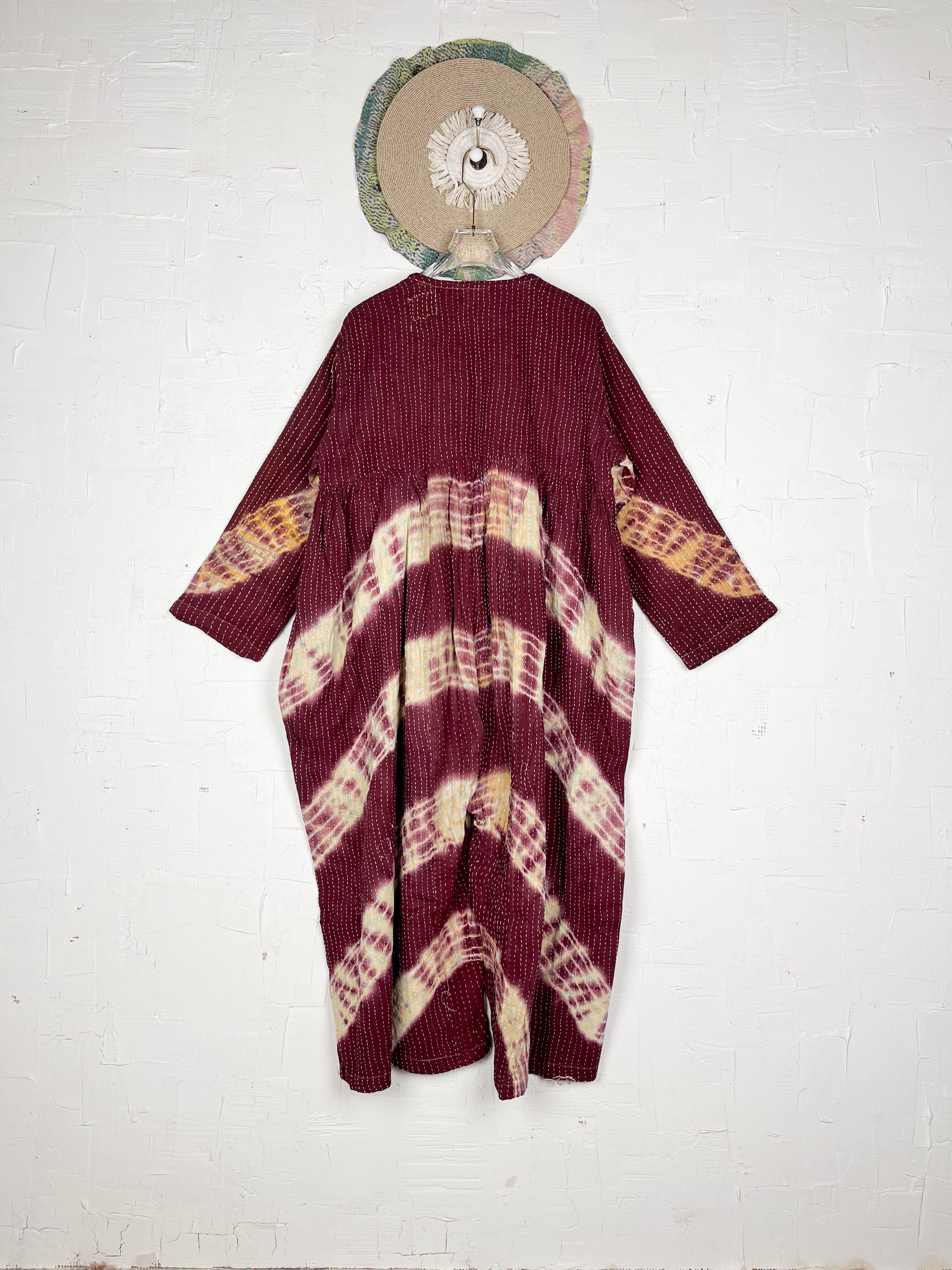 Maroon tie-dye jumpsuit - Love Protect Sustain