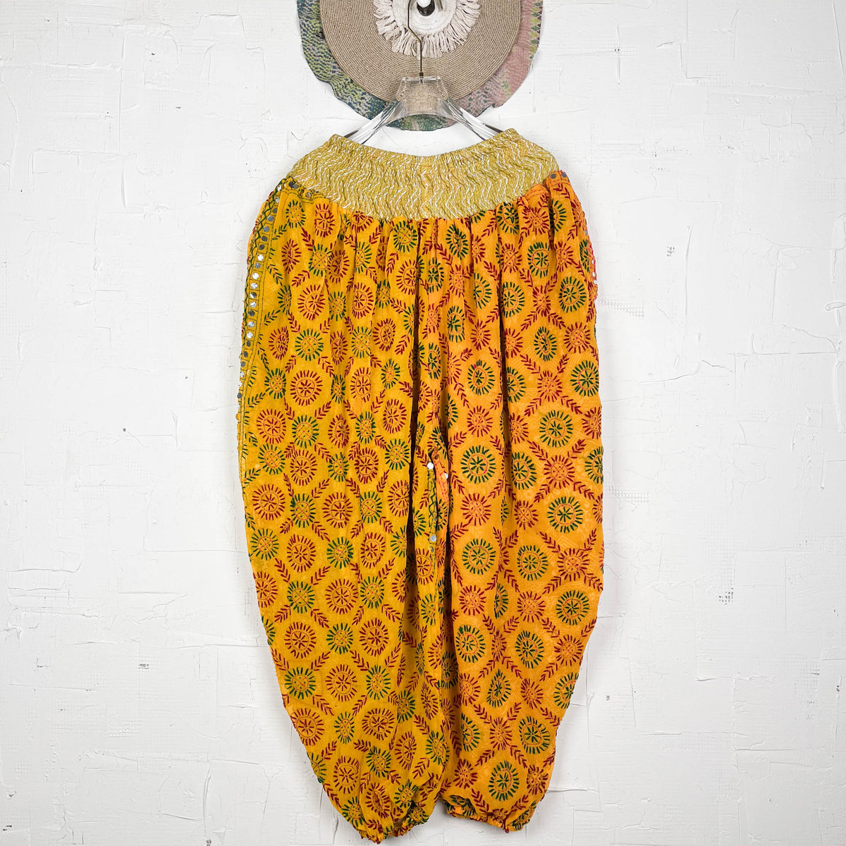 Phulkari Harem Pants Mix Orange