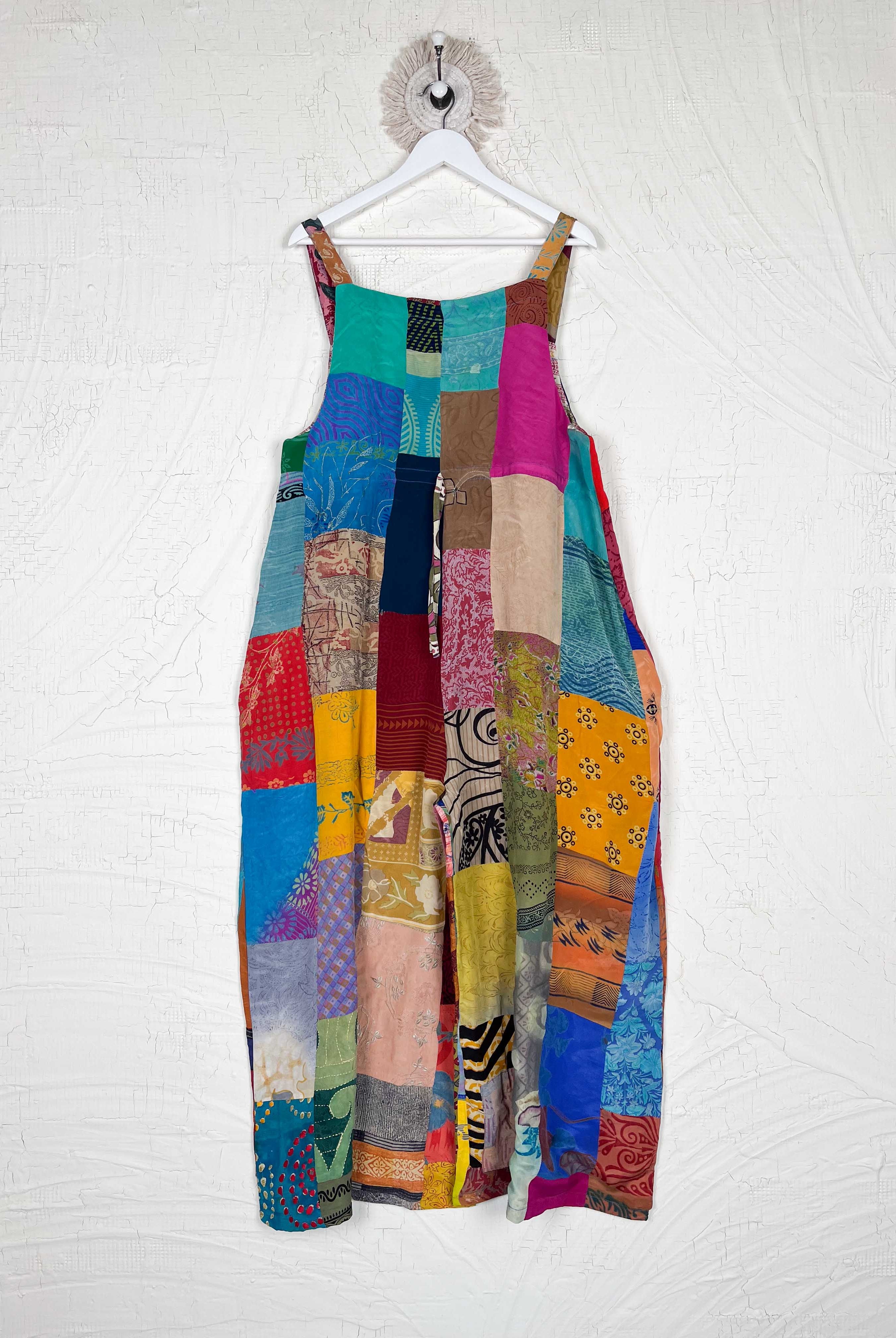 Maxi patchwork Jumpsuit - Love Protect Sustain