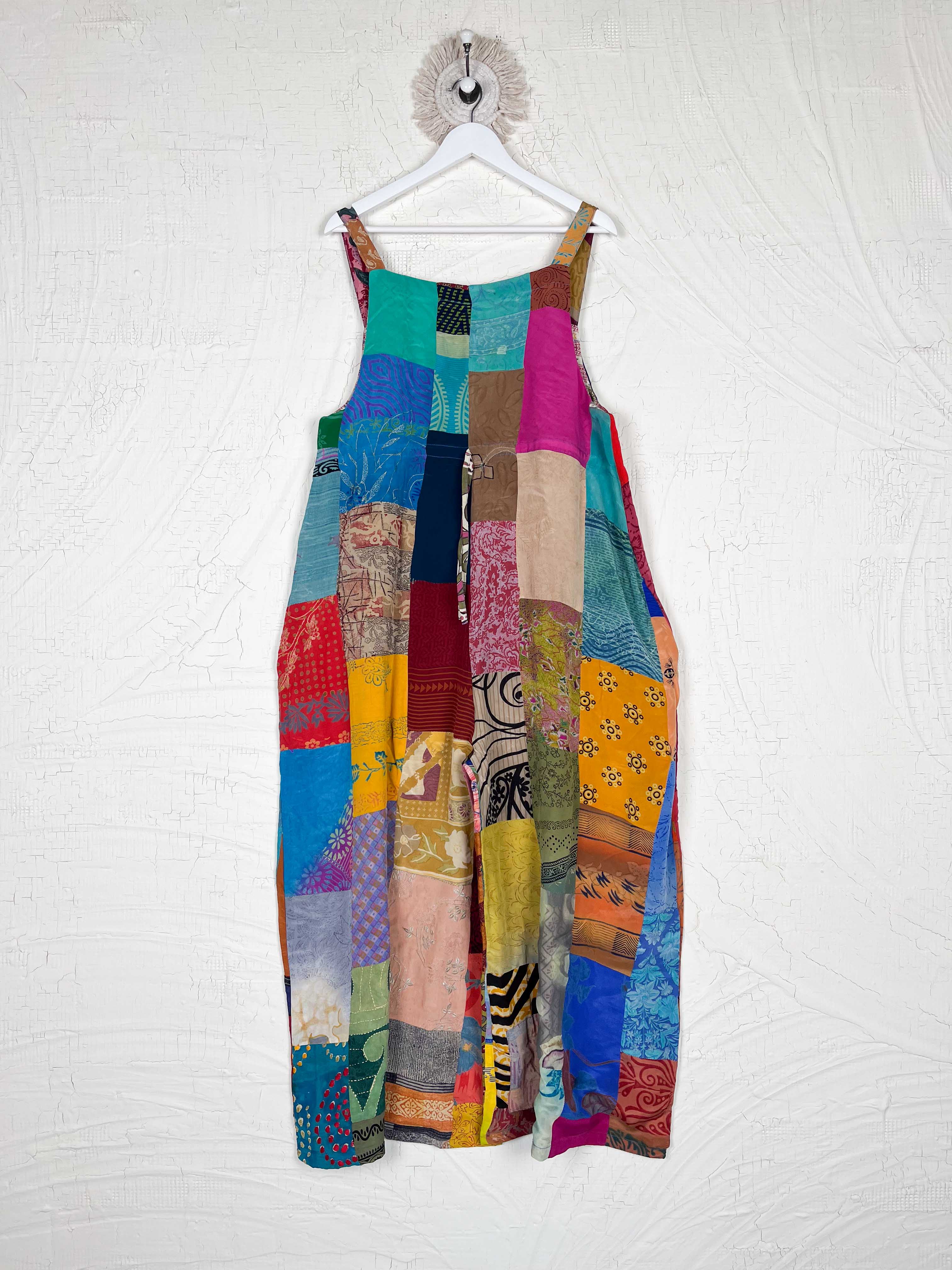 Maxi patchwork Jumpsuit - Love Protect Sustain