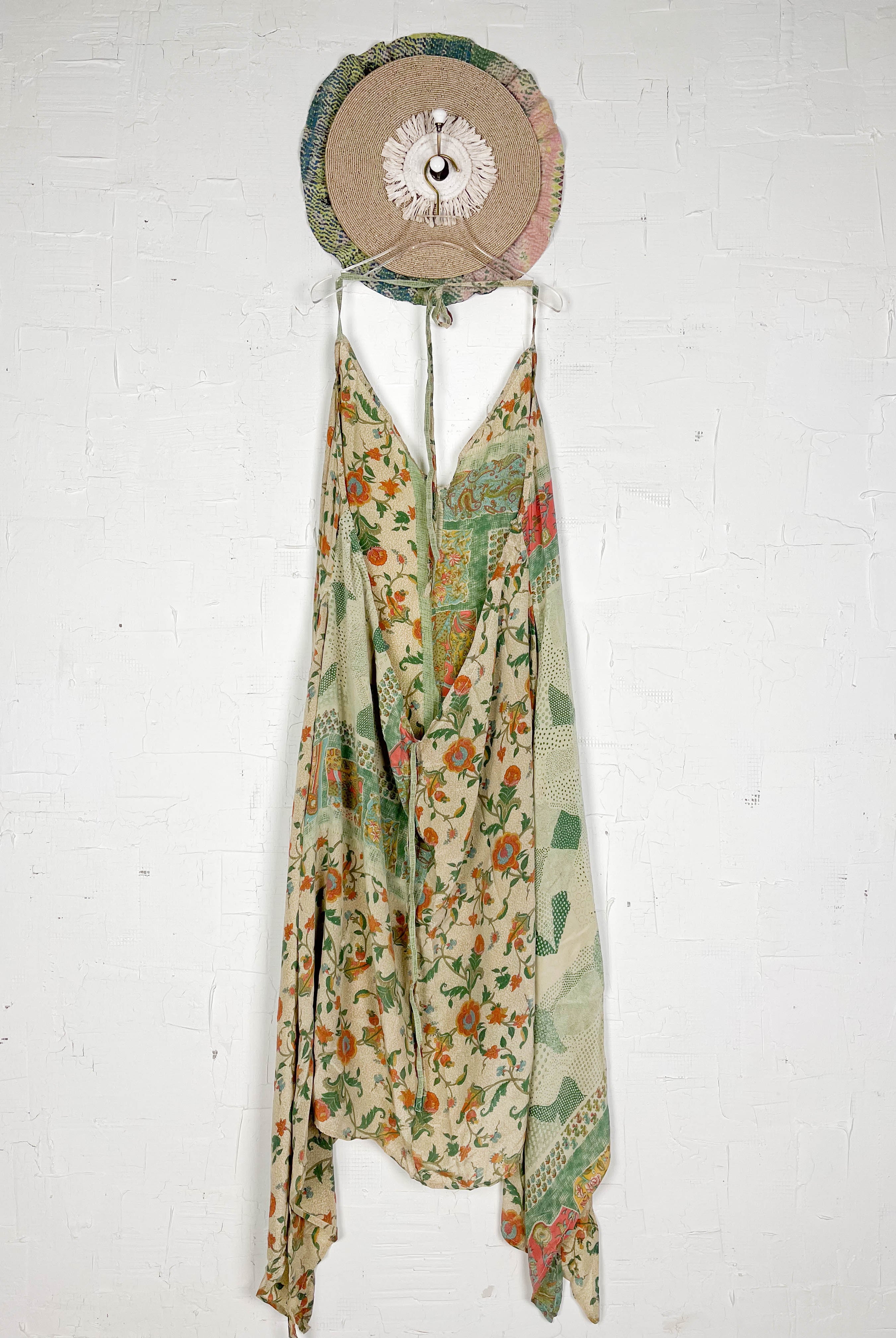 Maxi silk halter dress - Love Protect Sustain