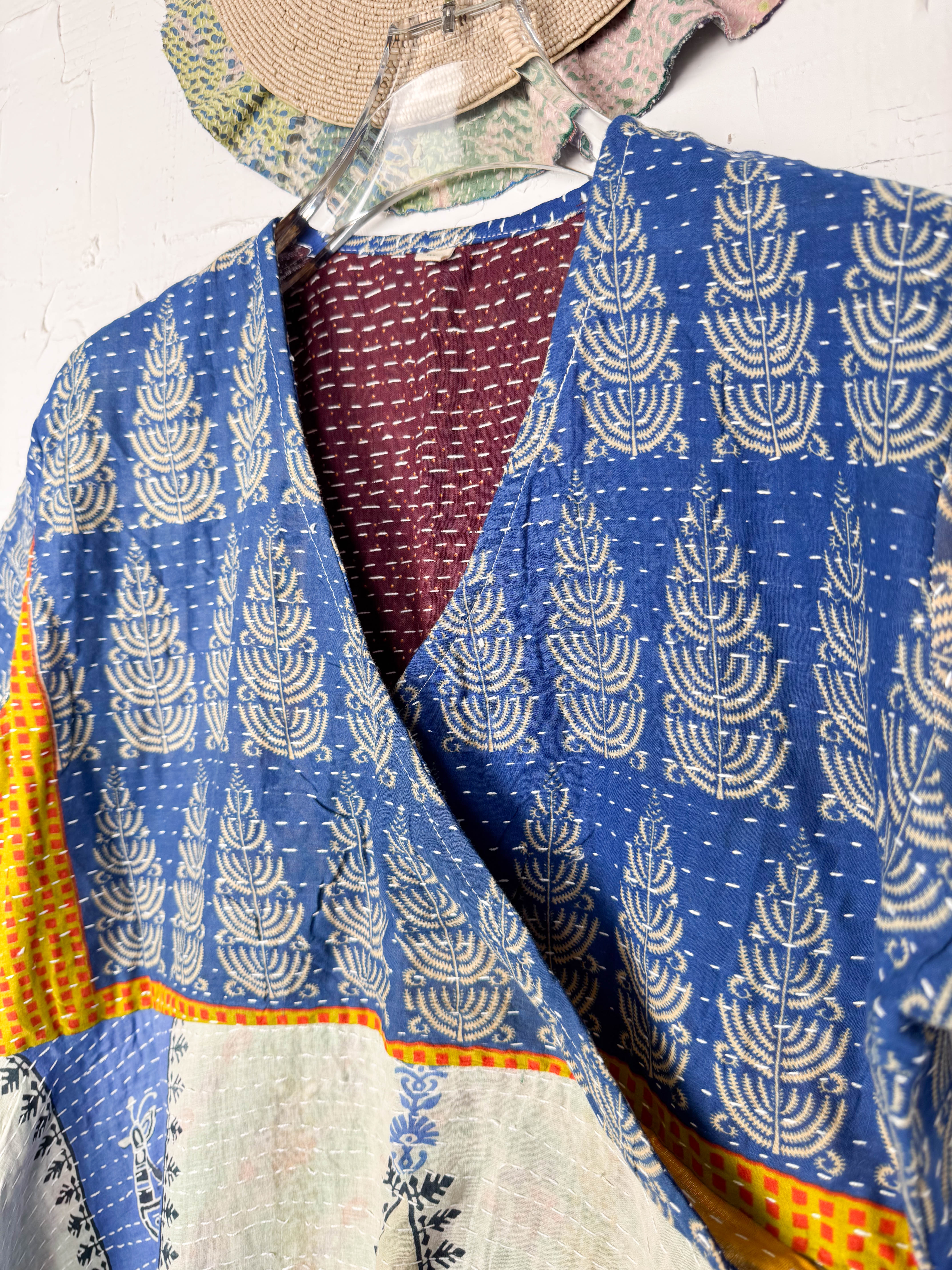 Mid-length Kantha dress - Love Protect Sustain