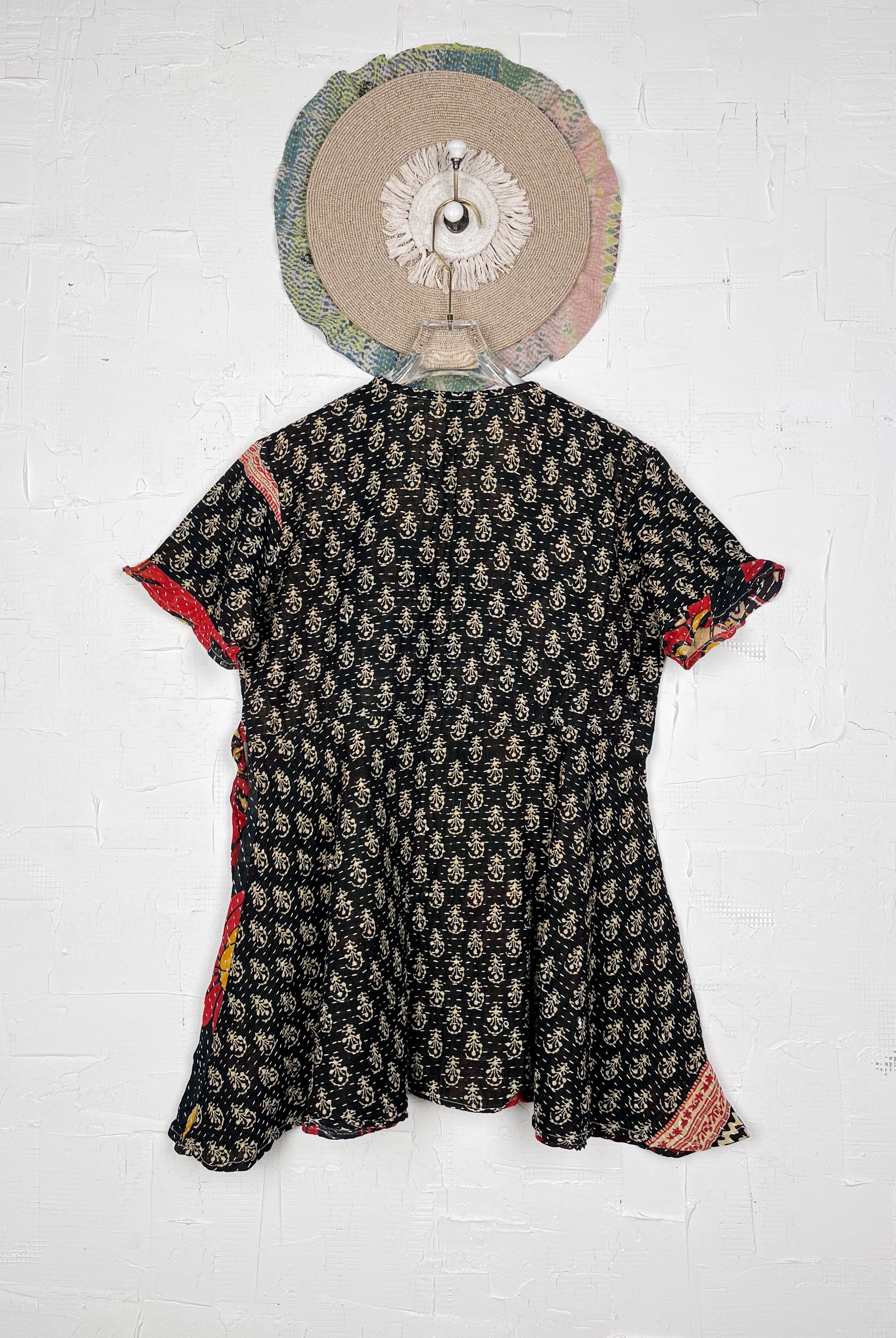 Mid-length wrap dress - Love Protect Sustain