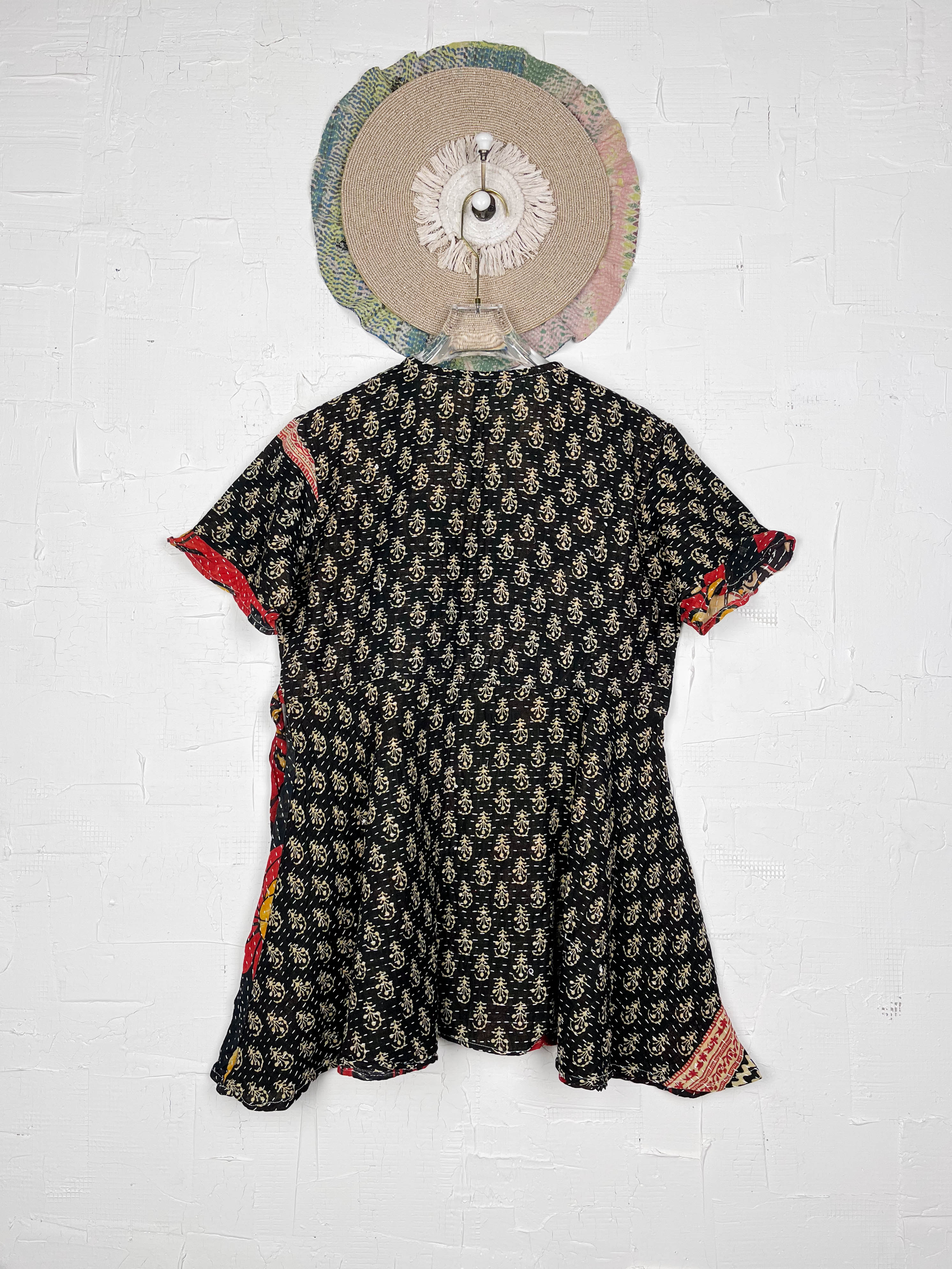 Mid-length wrap dress - Love Protect Sustain