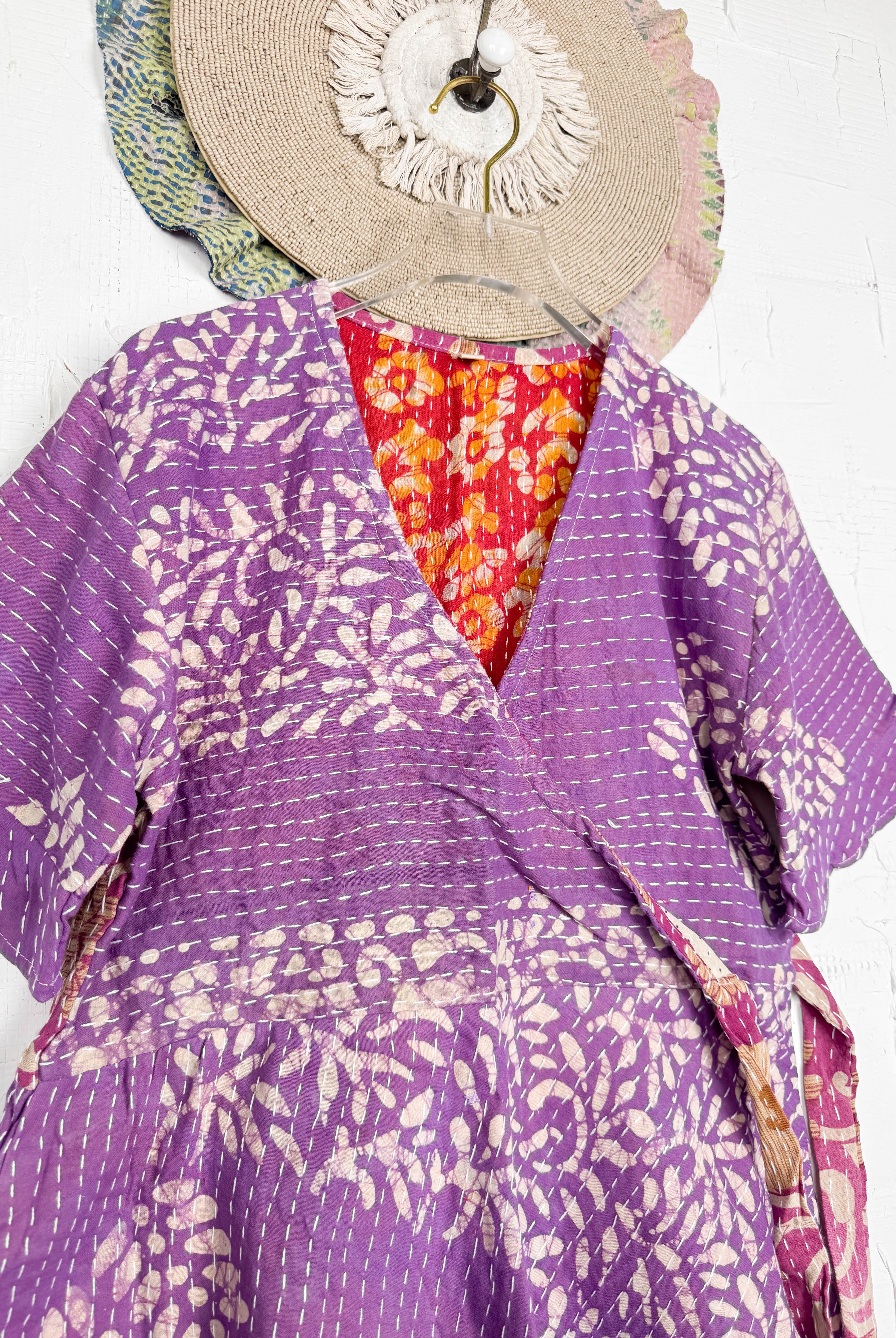 Midi wrap dress - Love Protect Sustain