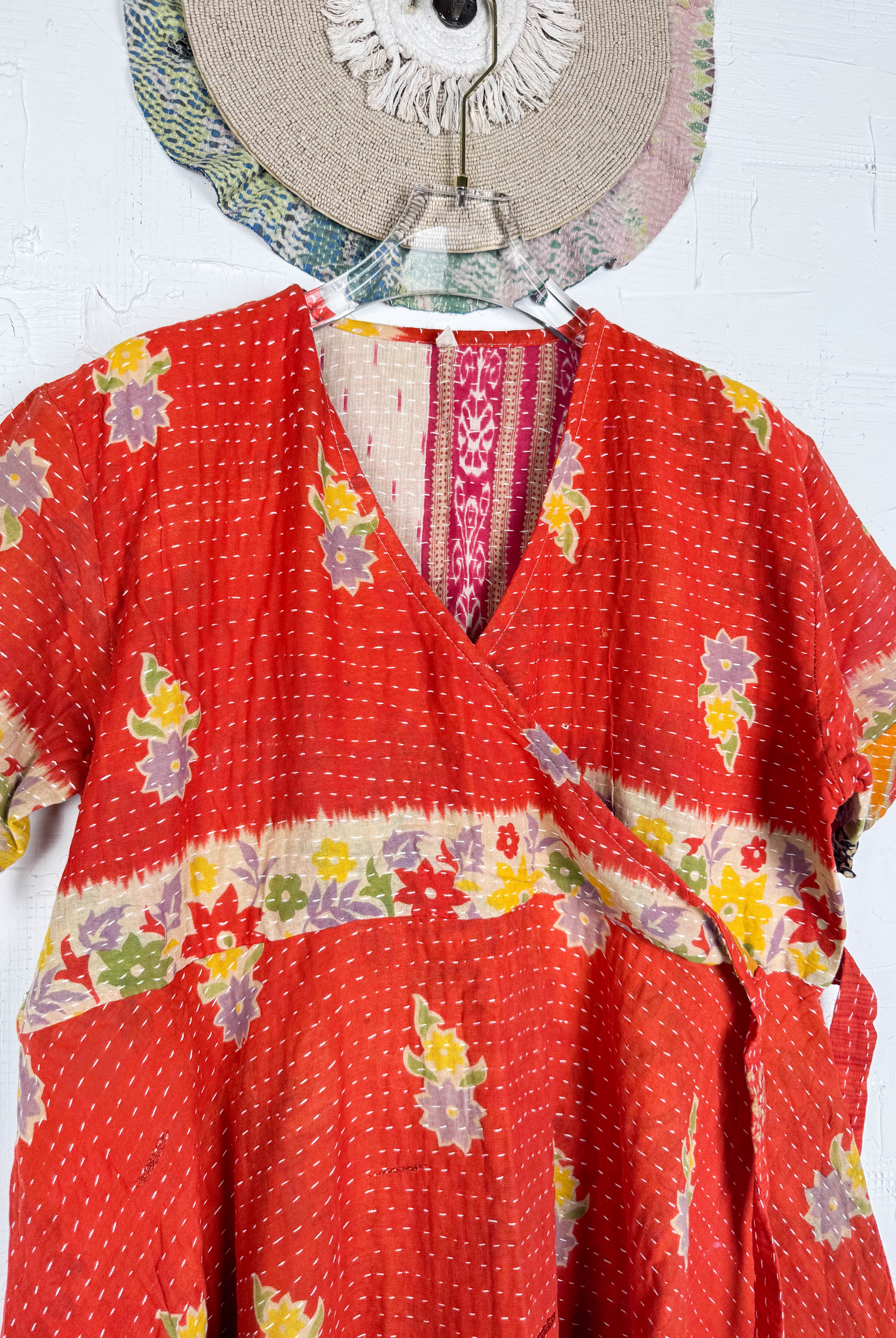 Midi wrap dress - Love Protect Sustain