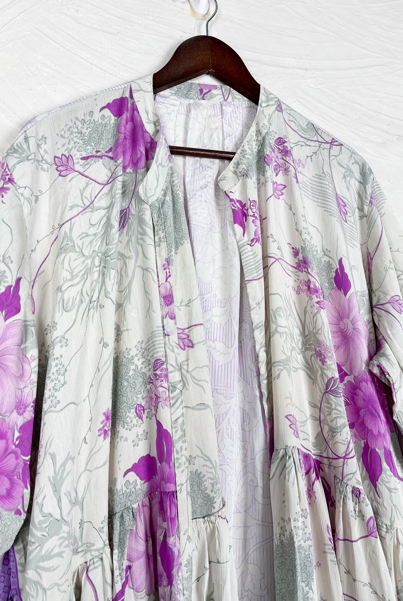 Modest silk dress - Love Protect Sustain