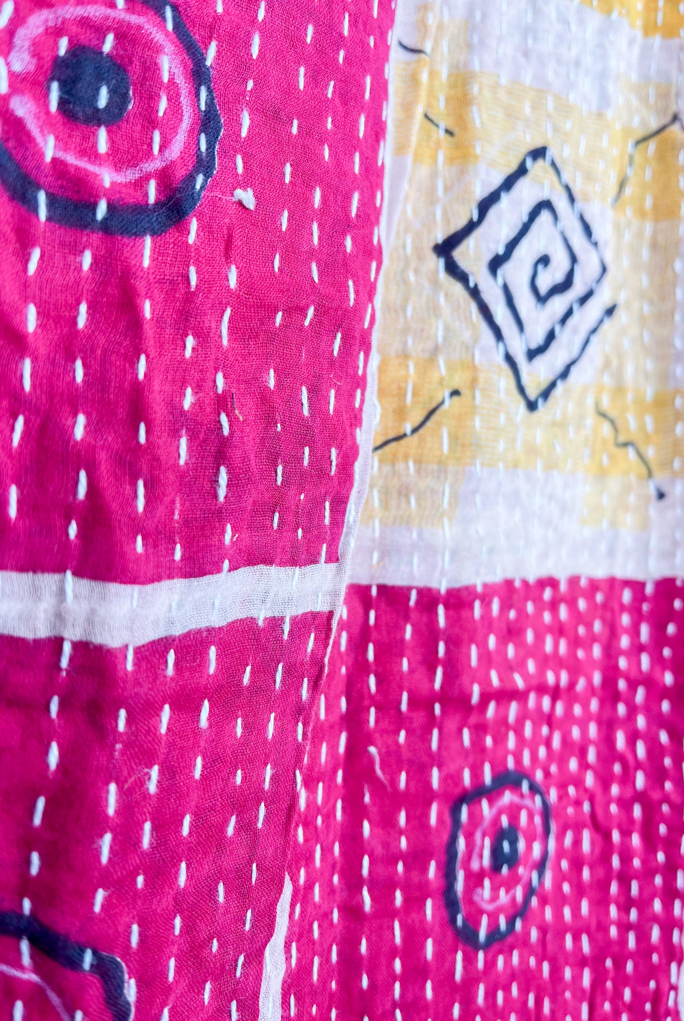 One of a kind kantha pants - Love Protect Sustain