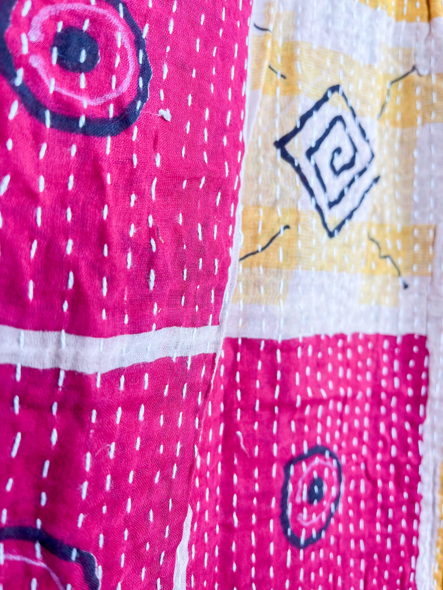 One of a kind kantha pants - Love Protect Sustain