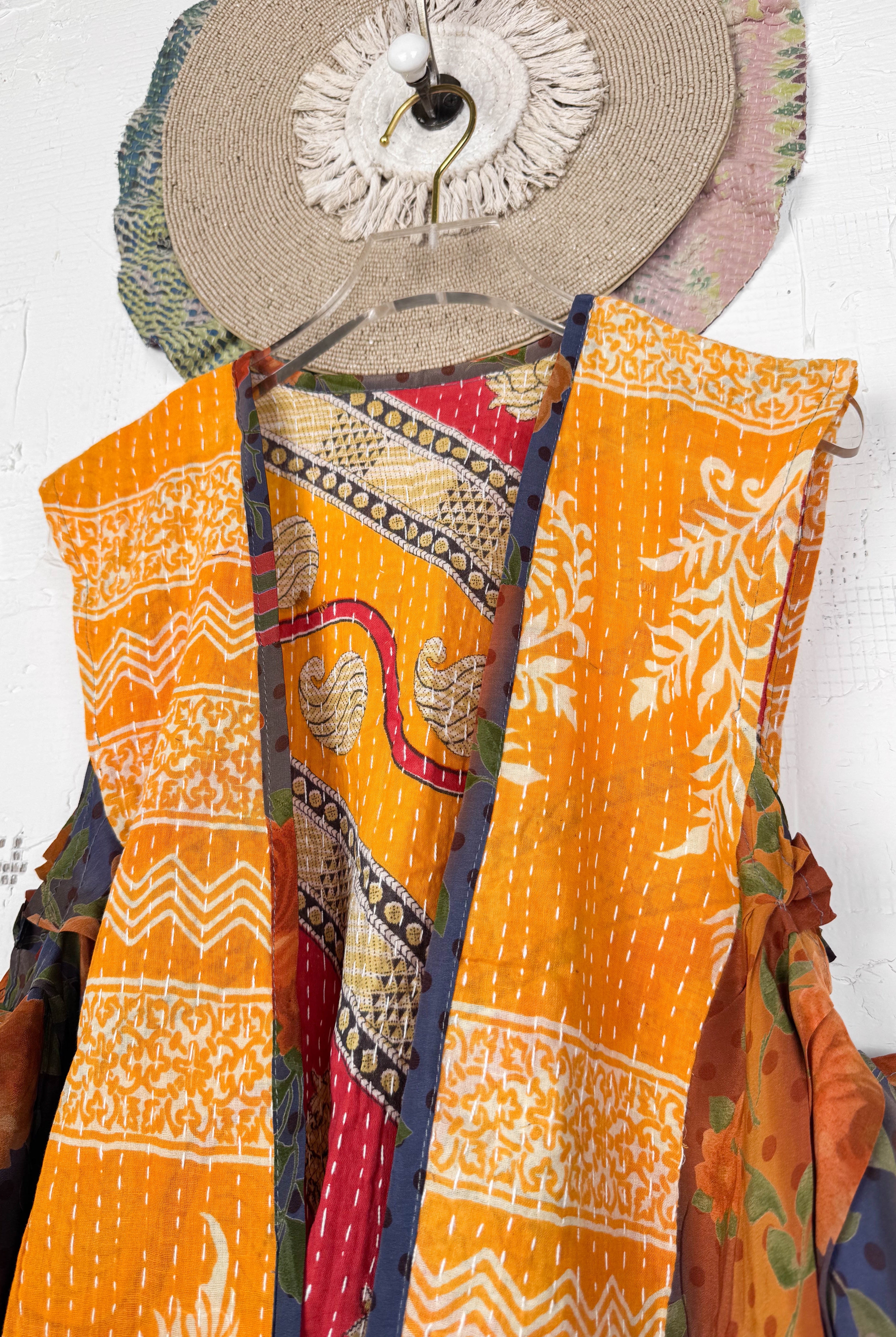 One of a kind silk vest - Love Protect Sustain